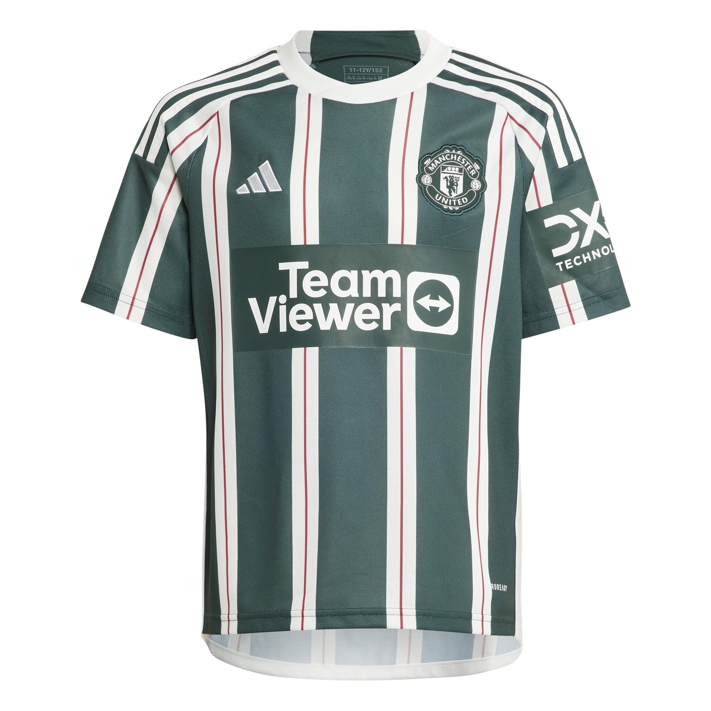Verde/Branco - adidas - Manchester United Away Shirt 2023 2024 Junior - 1