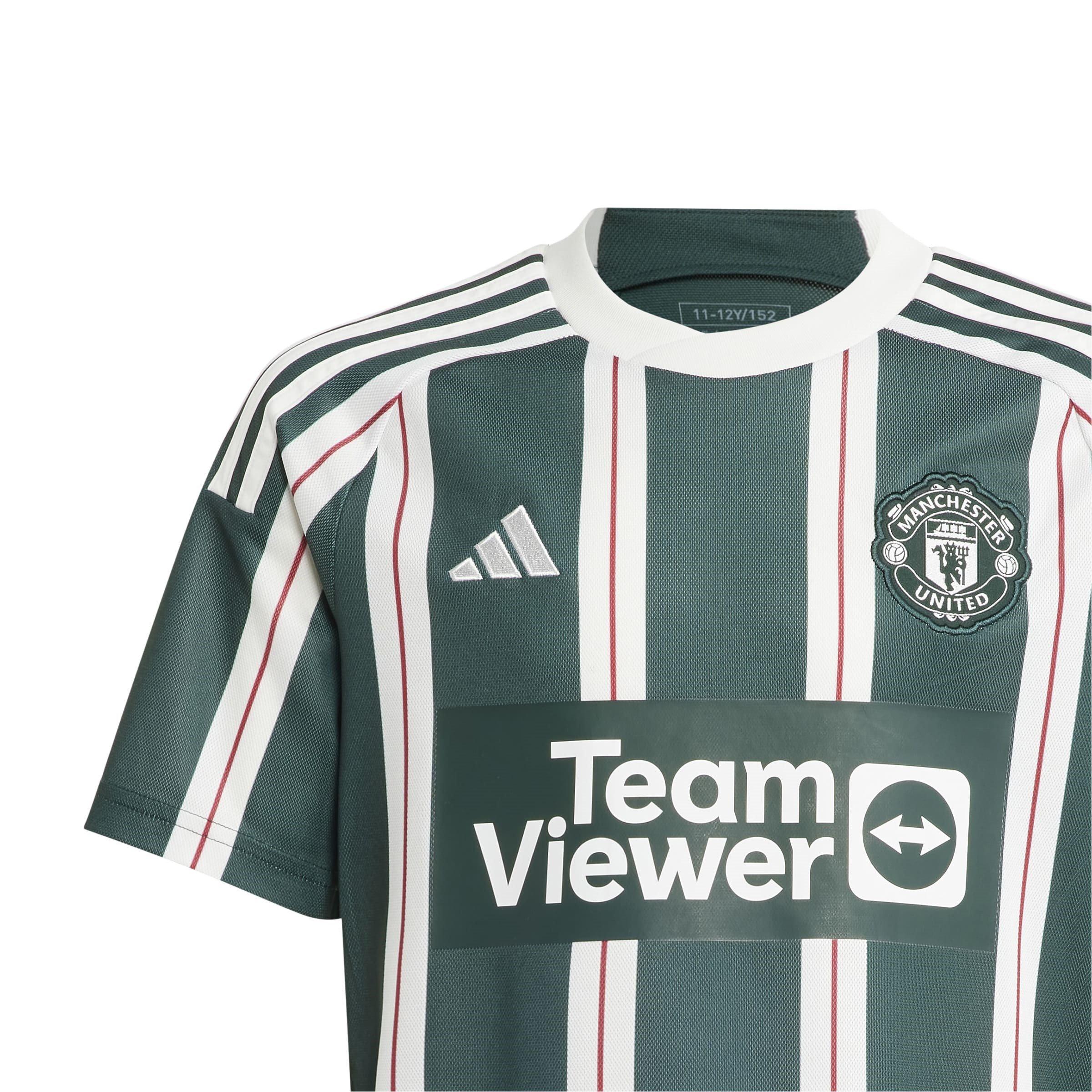 Verde/Branco - adidas - Manchester United Away Shirt 2023 2024 Junior - 2