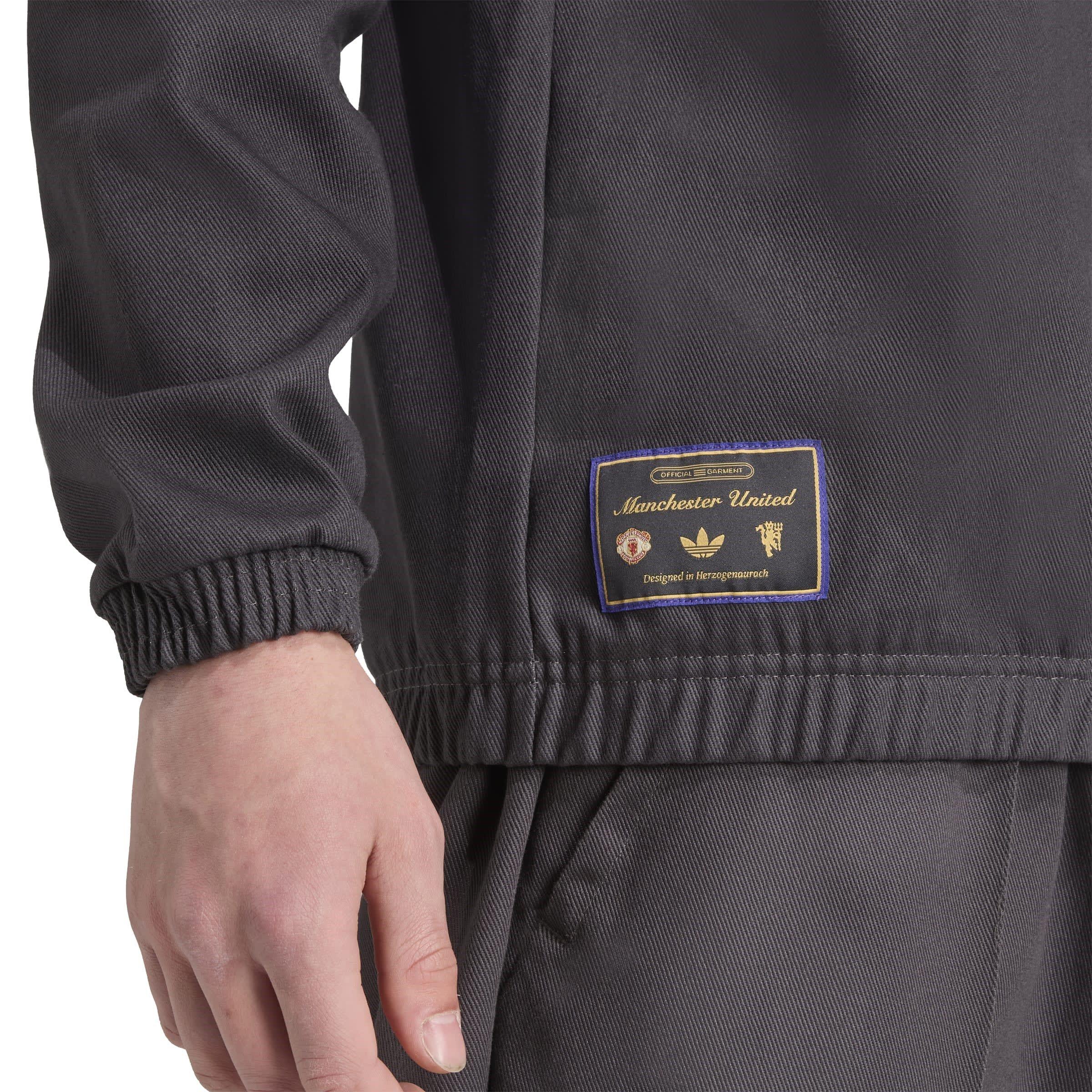 Black - adidas - Manchester United Icons Drill Top Mens - 5