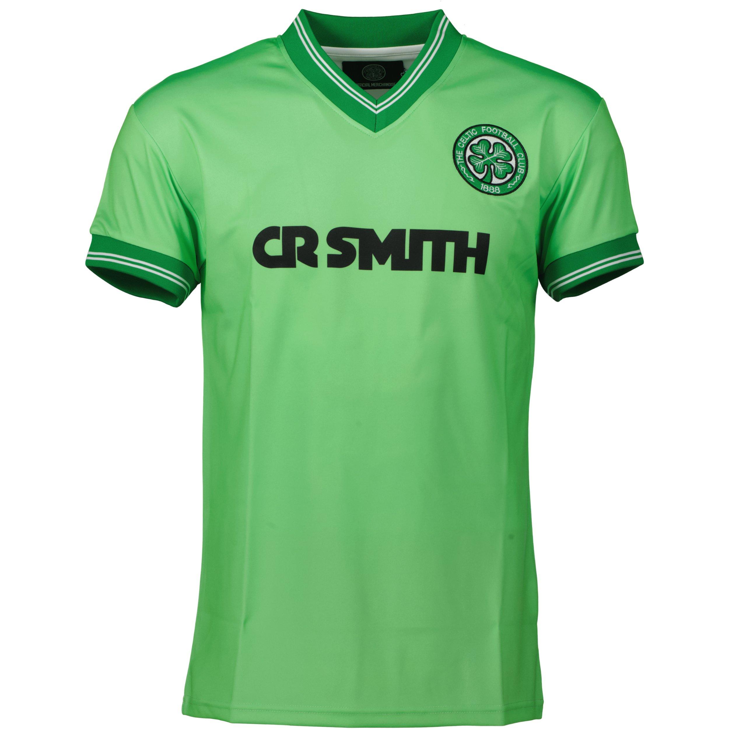 Team Men's Celtic Retro Away Shirt 1984 1986 Adults - Green - 2X Large