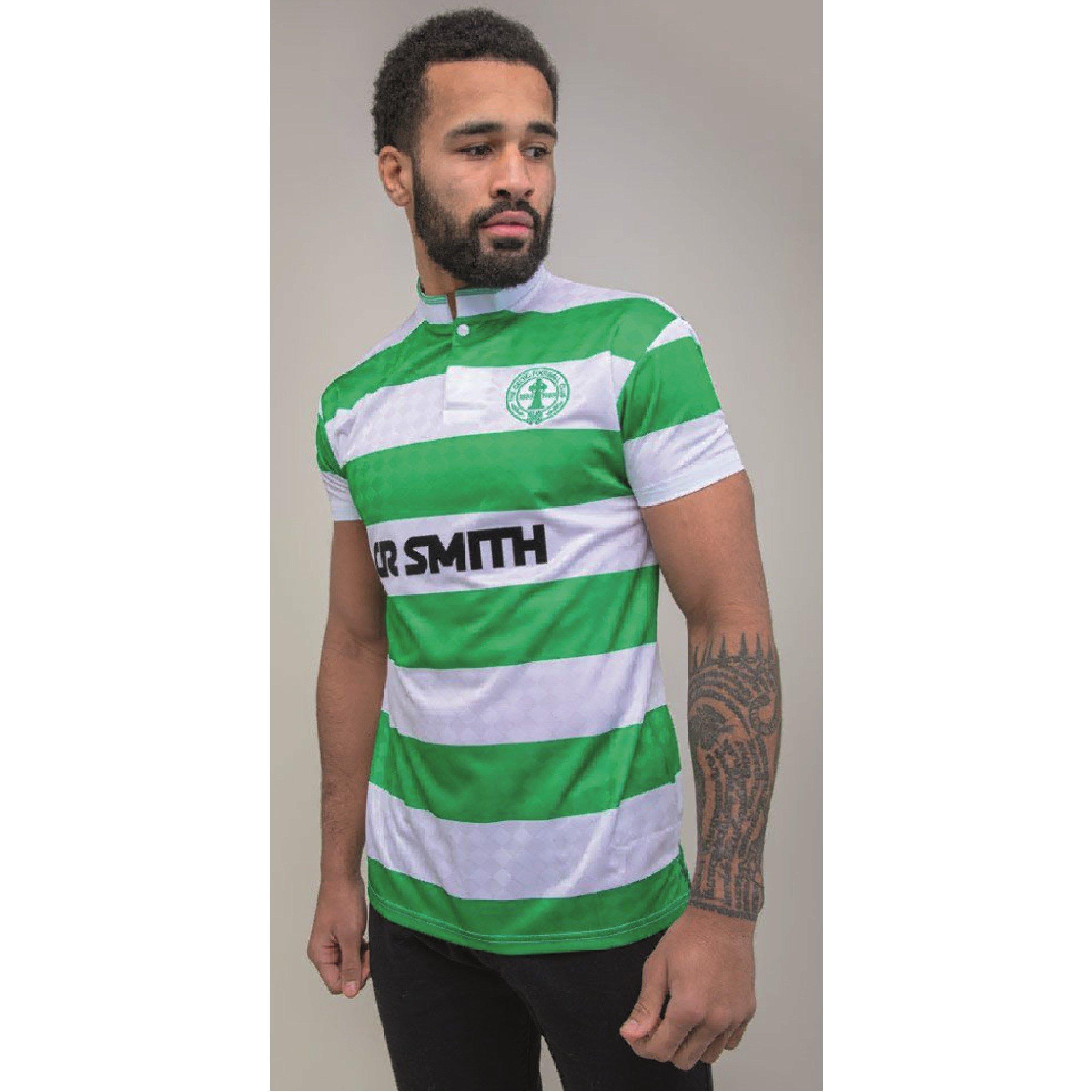 Team Celtic Retro Home Shirt 1988 Adults | Sports Direct