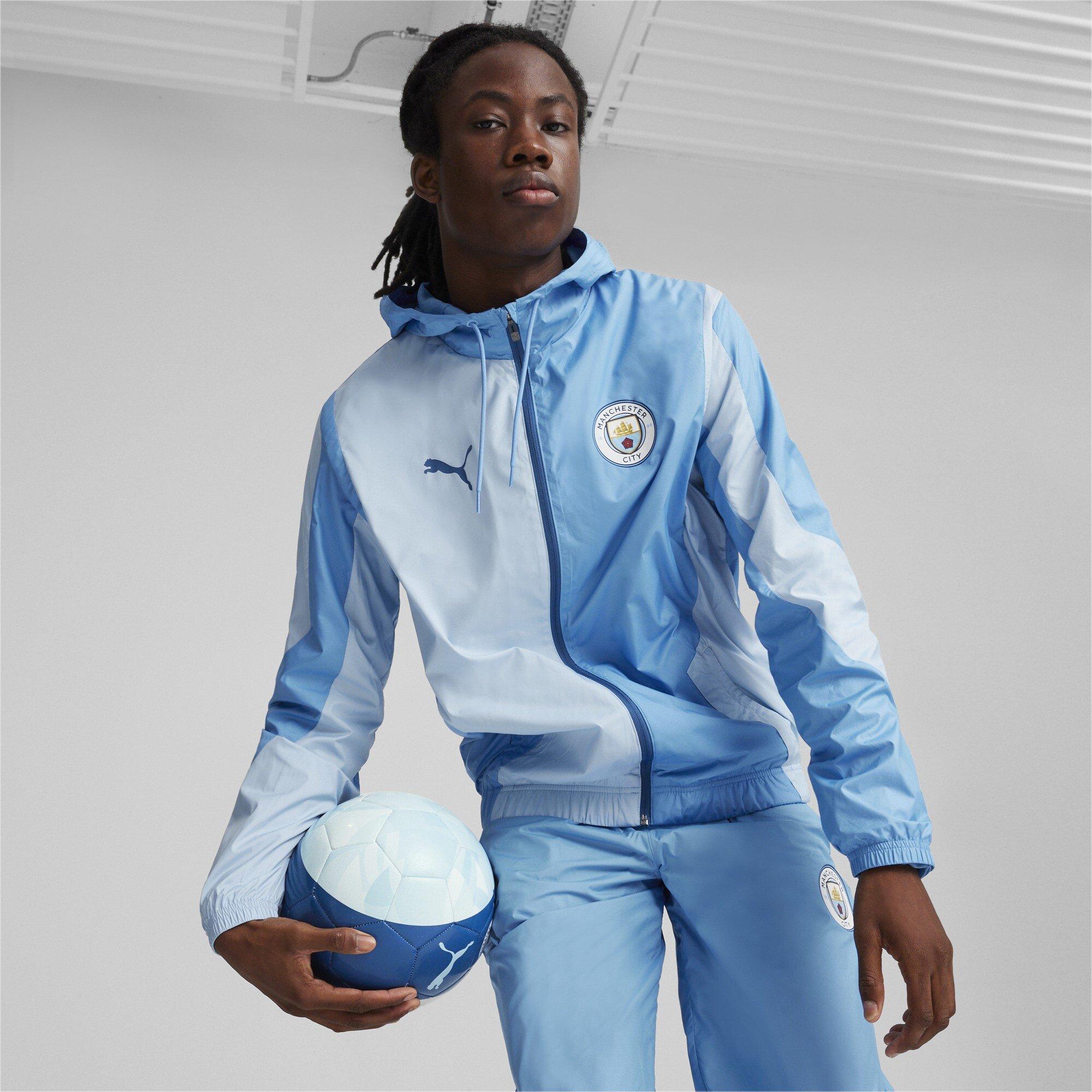 Blu/Argento - Puma - Manchester City Pre-Match Woven Jacket Adults - 2