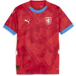 puma branding Czech Republic Home Shirt 2024 Juniors