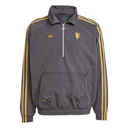 adidas Manchester United Half Zip Jacket Mens