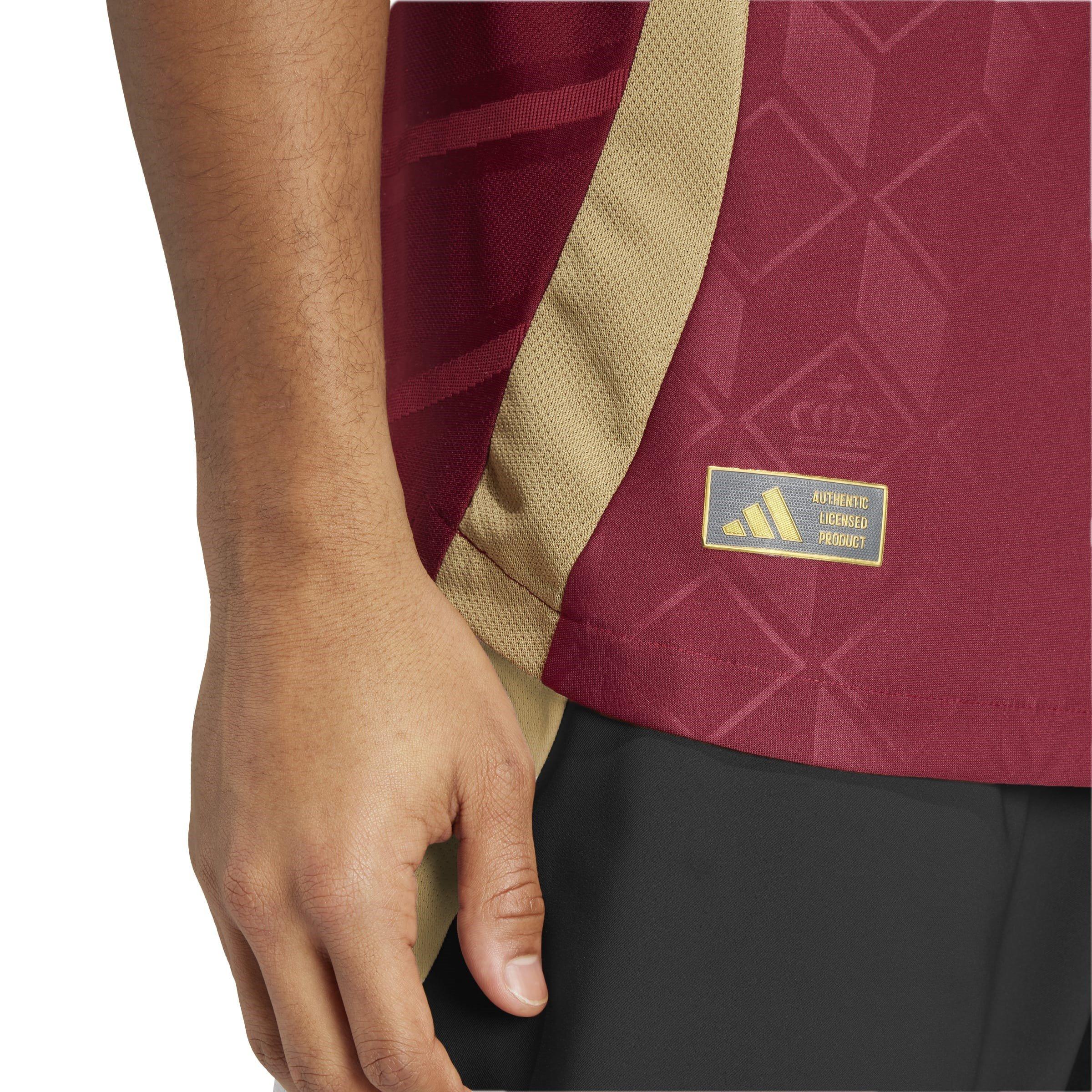 Burgund - adidas - Belgium Authentic Home Shirt 2024 - 7