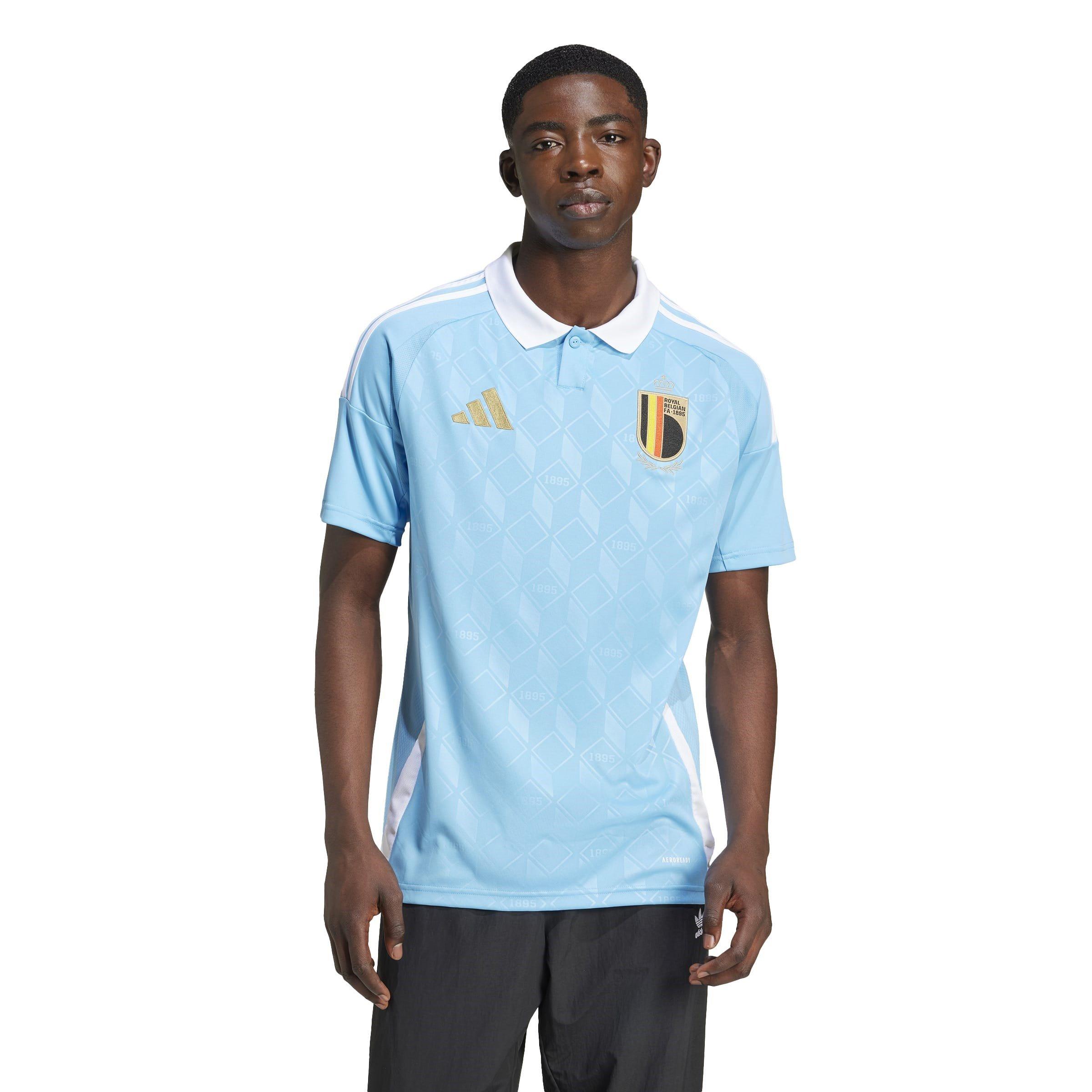 Blauer Burst - adidas - Belgium Away Shirt 2024 Adults - 3