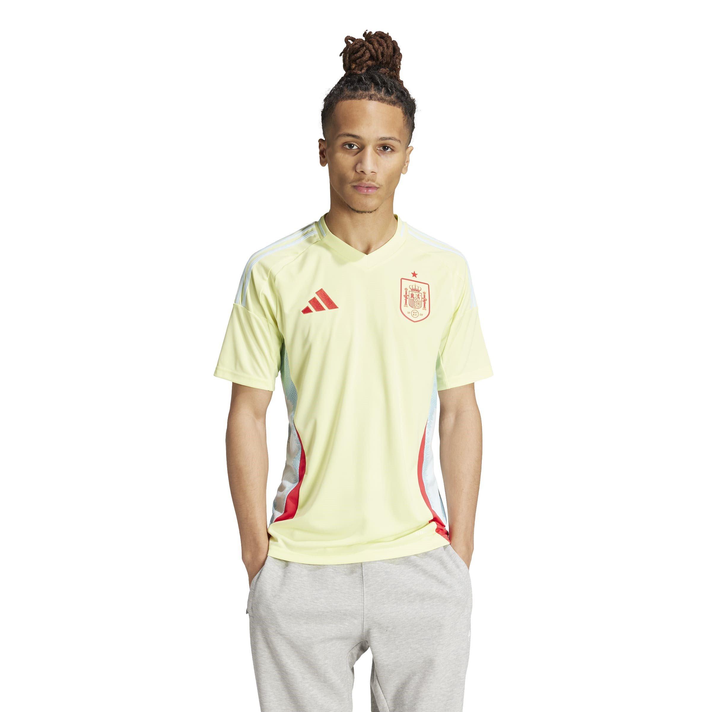 Pulse Yellow - adidas - Spain Away Shirt 2024 Adults - 3