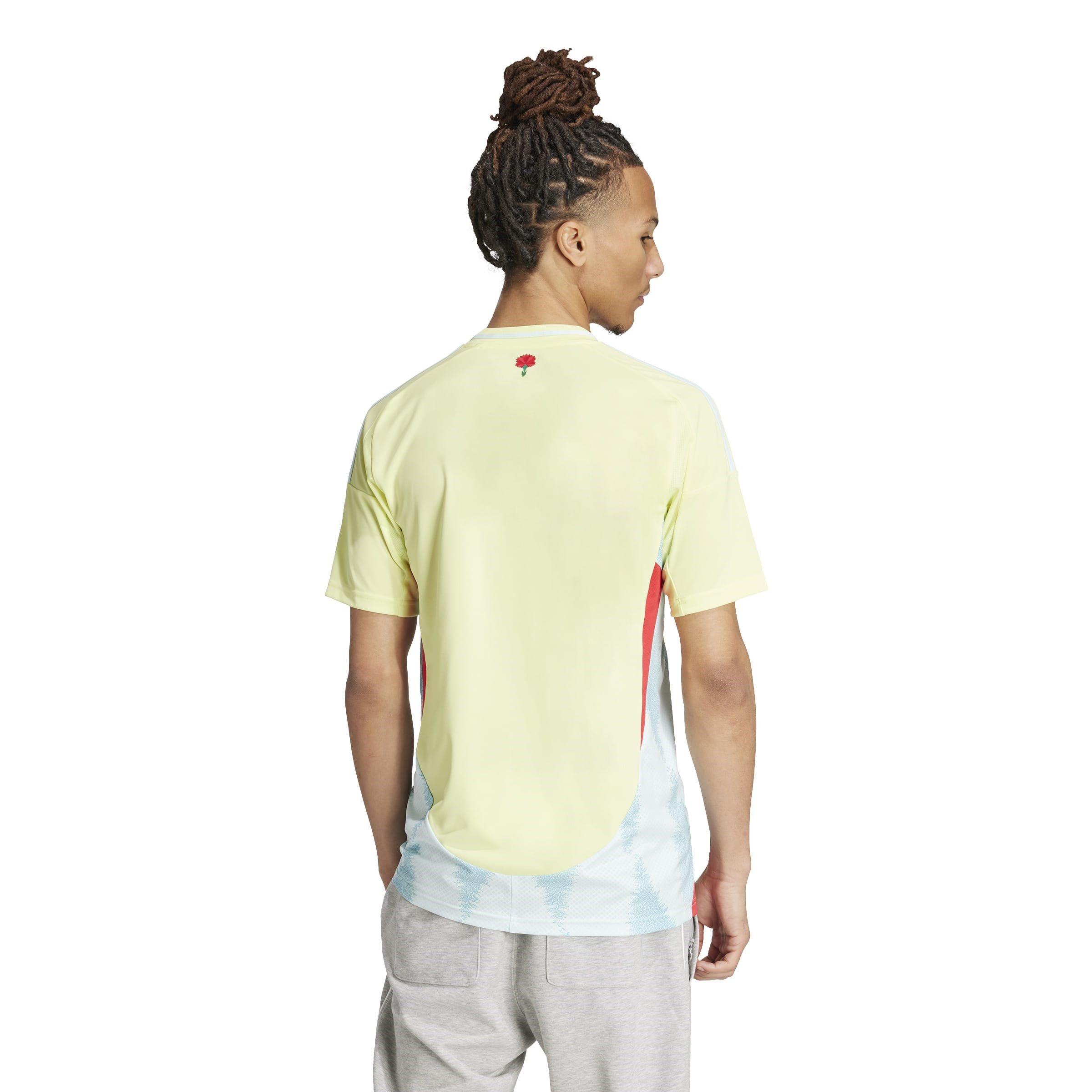 Pulse Yellow - adidas - Spain Away Shirt 2024 Adults - 4