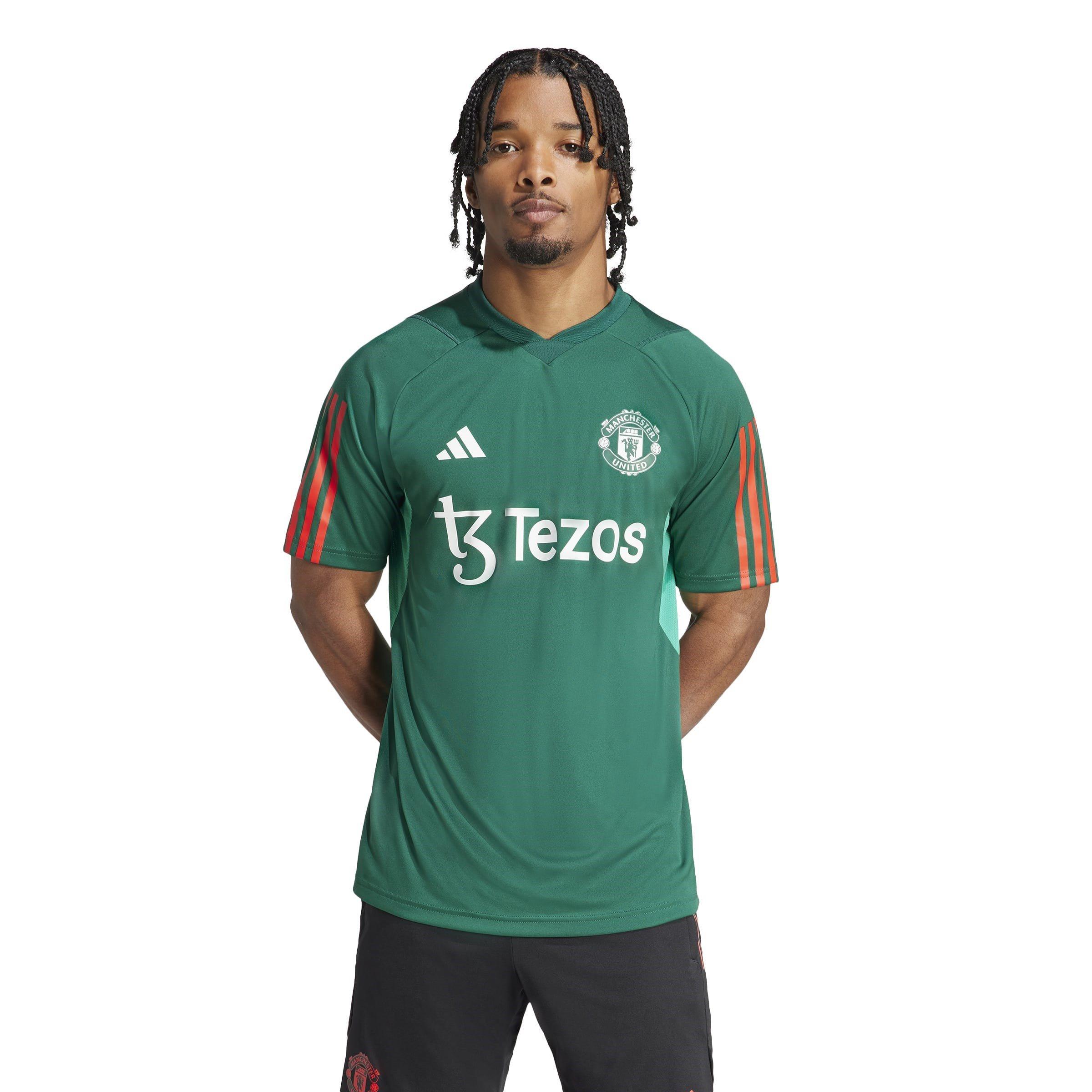 Verde/Vermelho - adidas - Manchester United Tiro 23 Training Jersey 2023 2024 Adults - 3