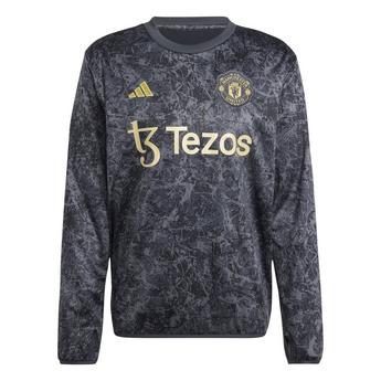 adidas Manchester United Stone Roses Pre-Match Warm Top 2023 2024 Adults