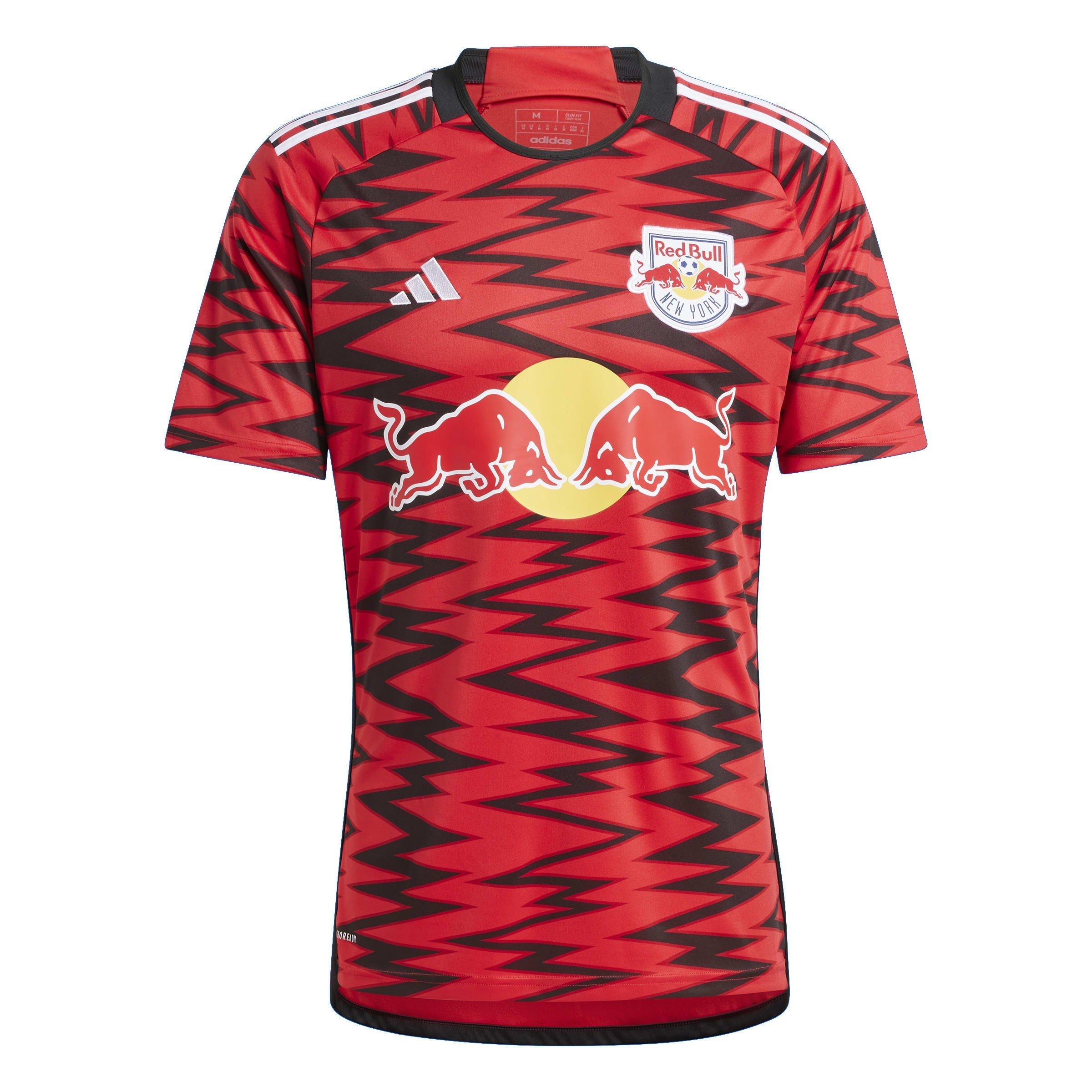 adidas New York Red Bulls Home Shirt 2024 2025 Adults Inlandsnachbildungen von Trikots Sports Direct