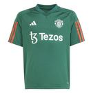Vert/Rouge - adidas - Manchester United Tiro 23 Training Jersey 2023 2024 Juniors - 1