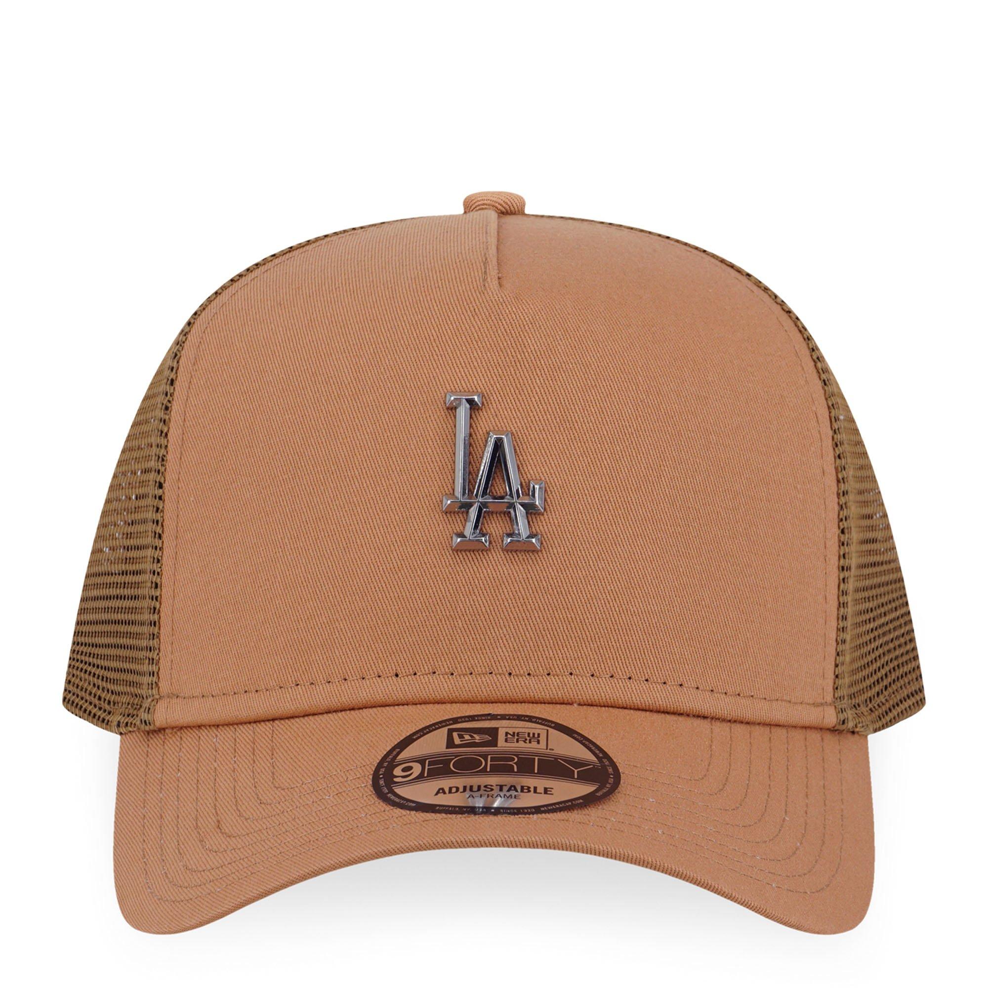 DEEP SAND - New Era - 9FORTY A-Frame Los Angeles Dodgers MLB Metal Badge Trucker Cap - 2