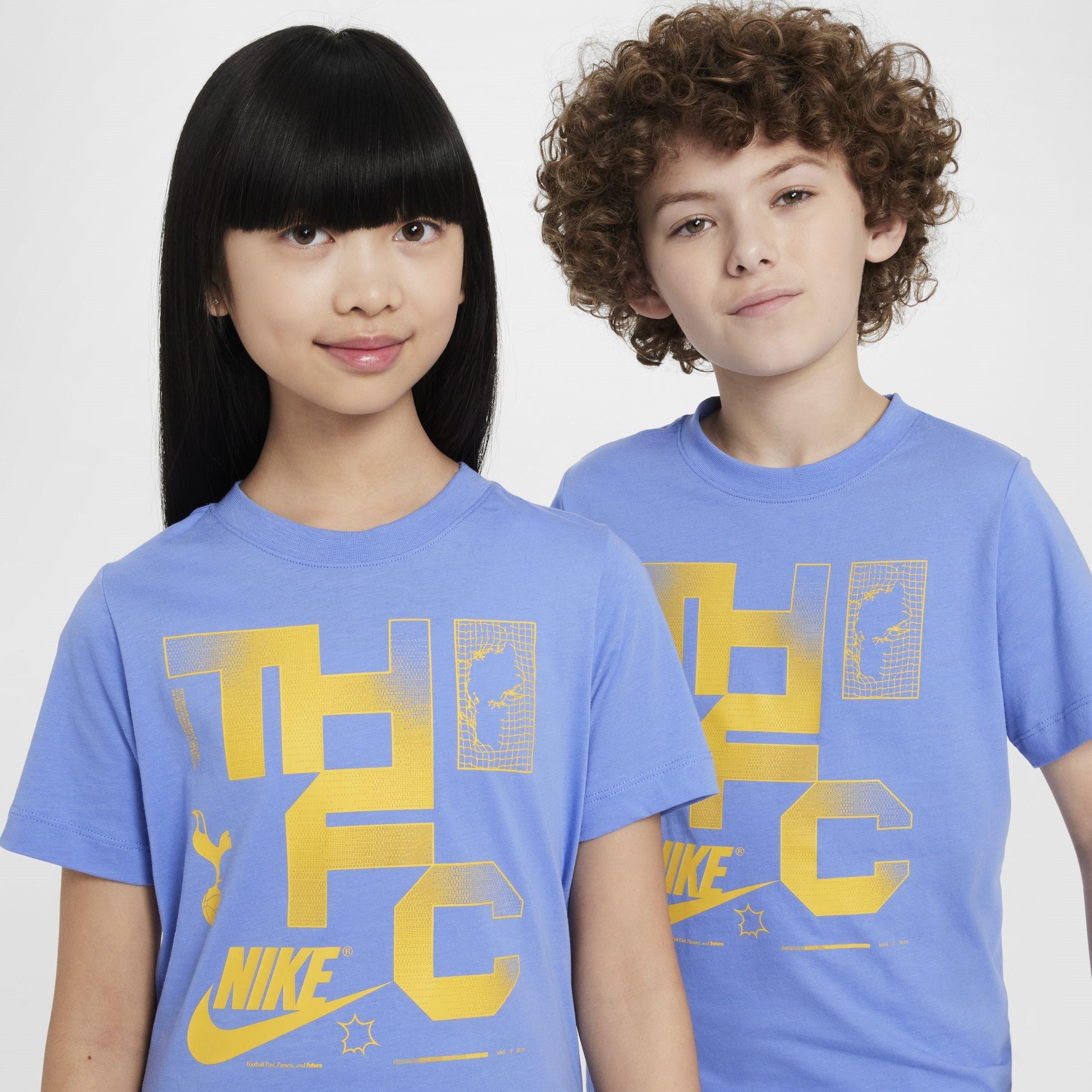Azul - Nike - Tottenham Hotspur Futura T-Shirt 2024 2025 Juniors - 3