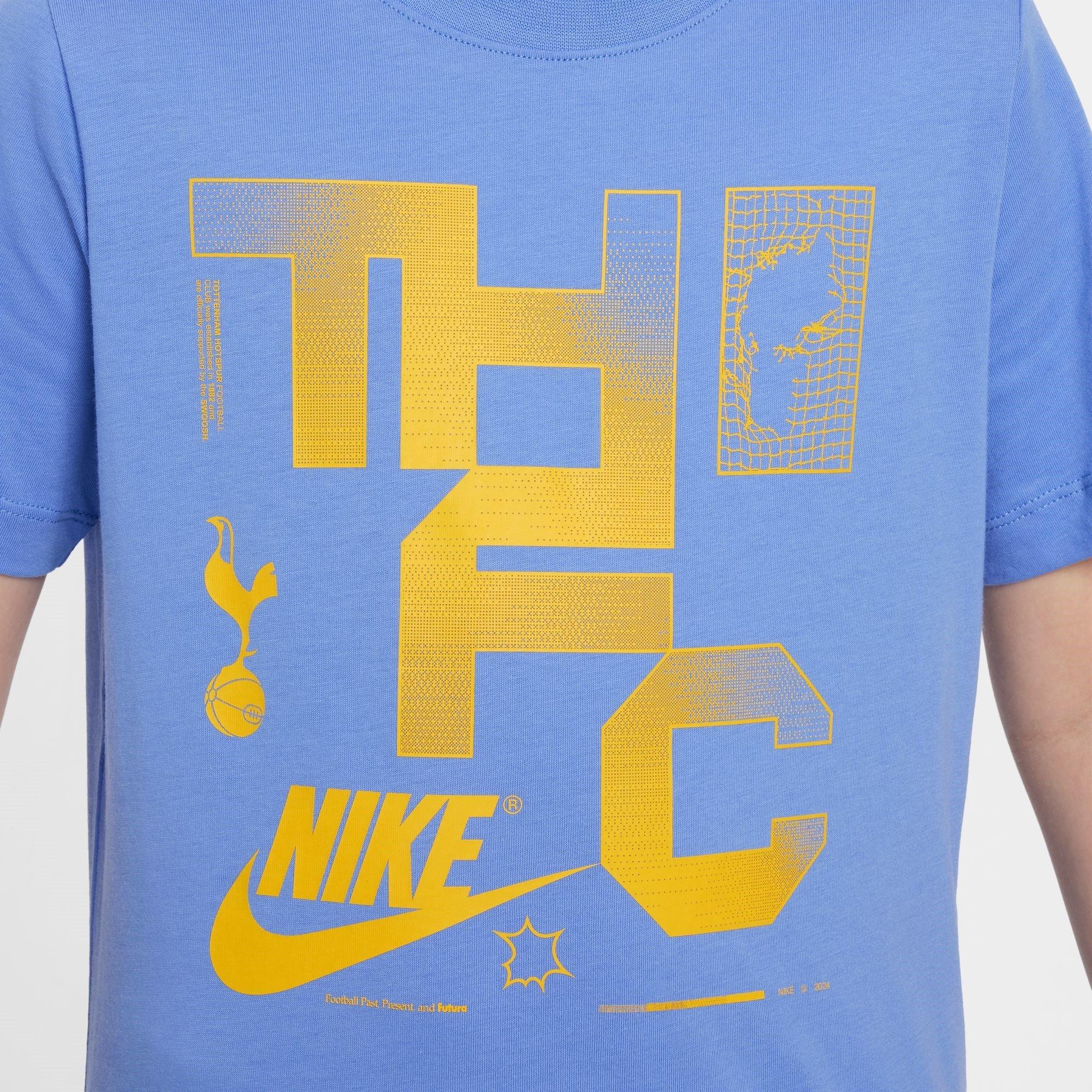 Azul - Nike - Tottenham Hotspur Futura T-Shirt 2024 2025 Juniors - 5