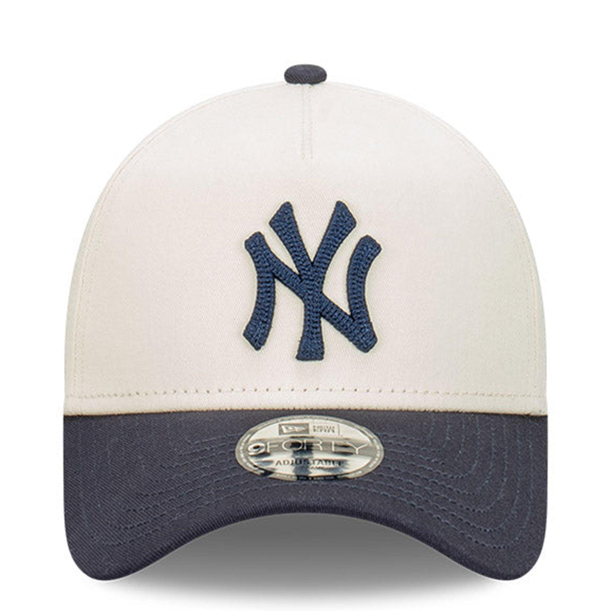 CHROME WHITE - New Era - 9FORTY A-Frame New York Yankees Chrome Chainstitch 2-Tone Cap - 2