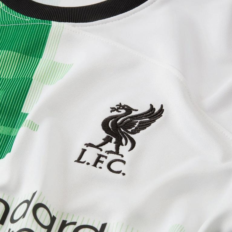 Blanco/Verde - Nike - Liverpool FC Away Shirt 2023 2024 Juniors - 9