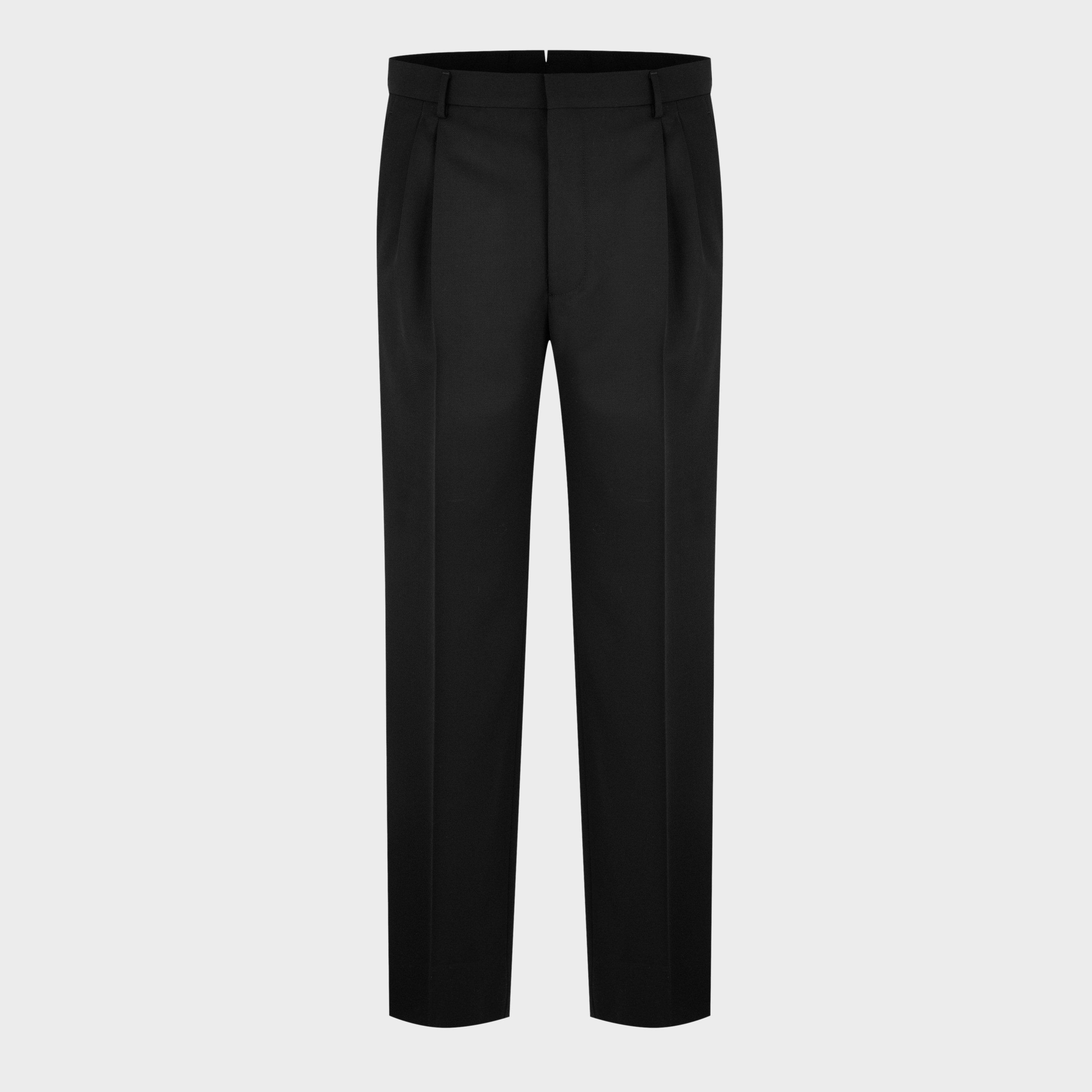 Prada Wool Trousers - Black - M