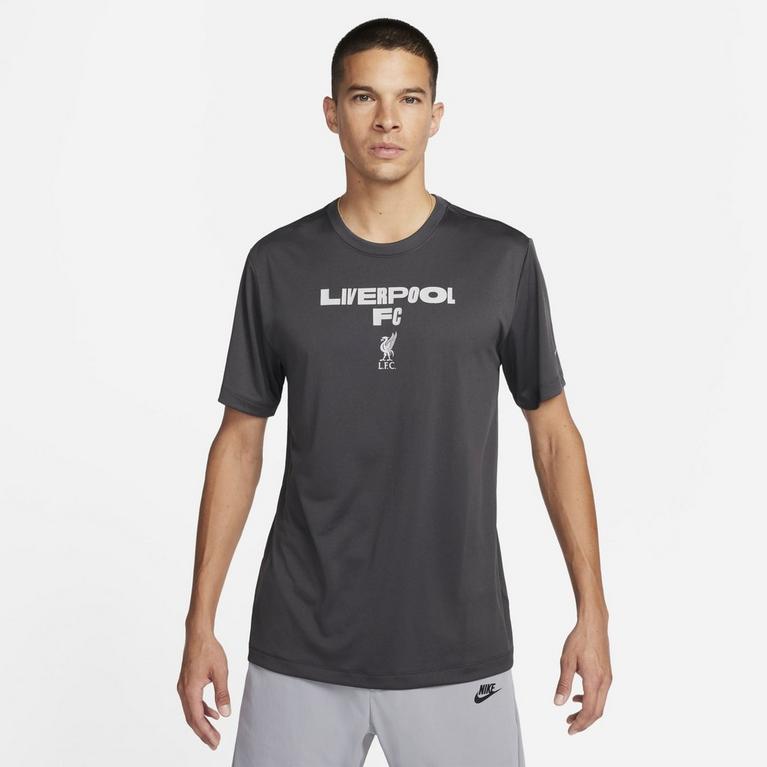 Anthracite - Nike - Liverpool FC Short Sleeve T-Shirt Mens - 1