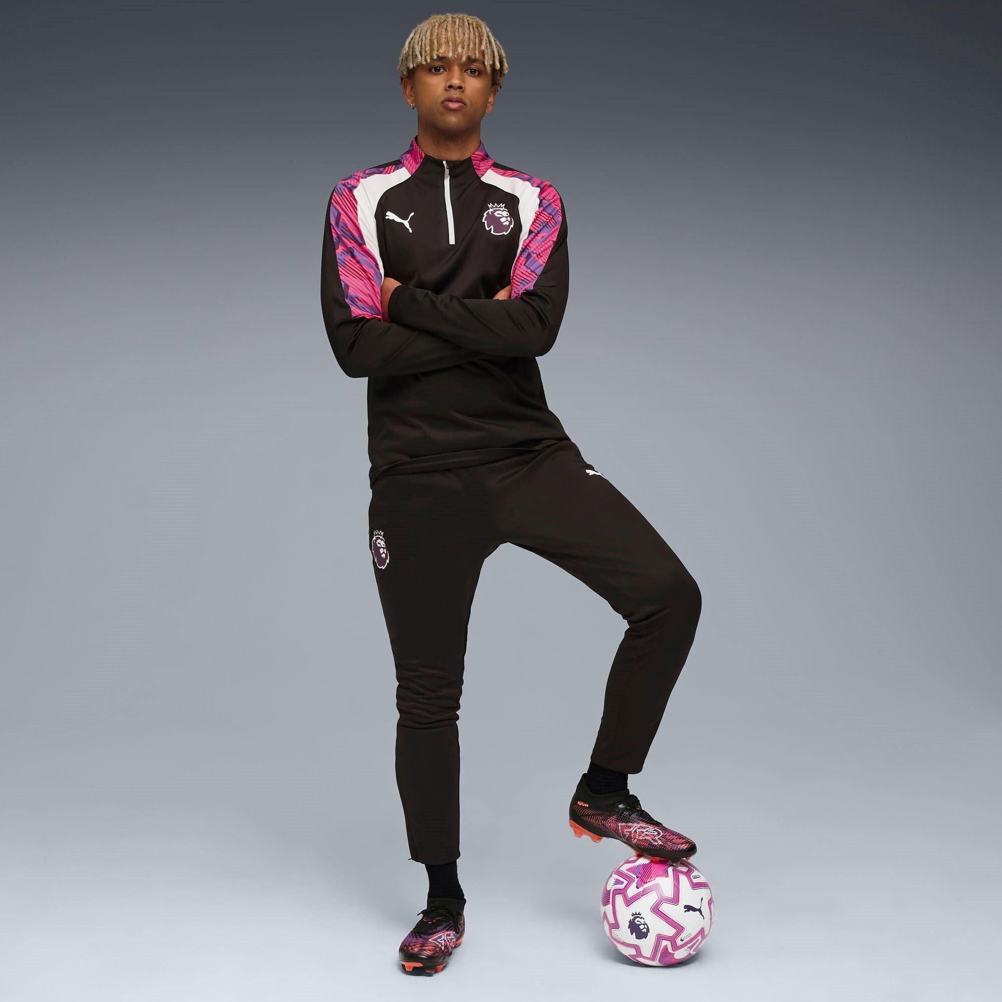 Black/Purple - Puma - Premier League Drill Top Adults - 5