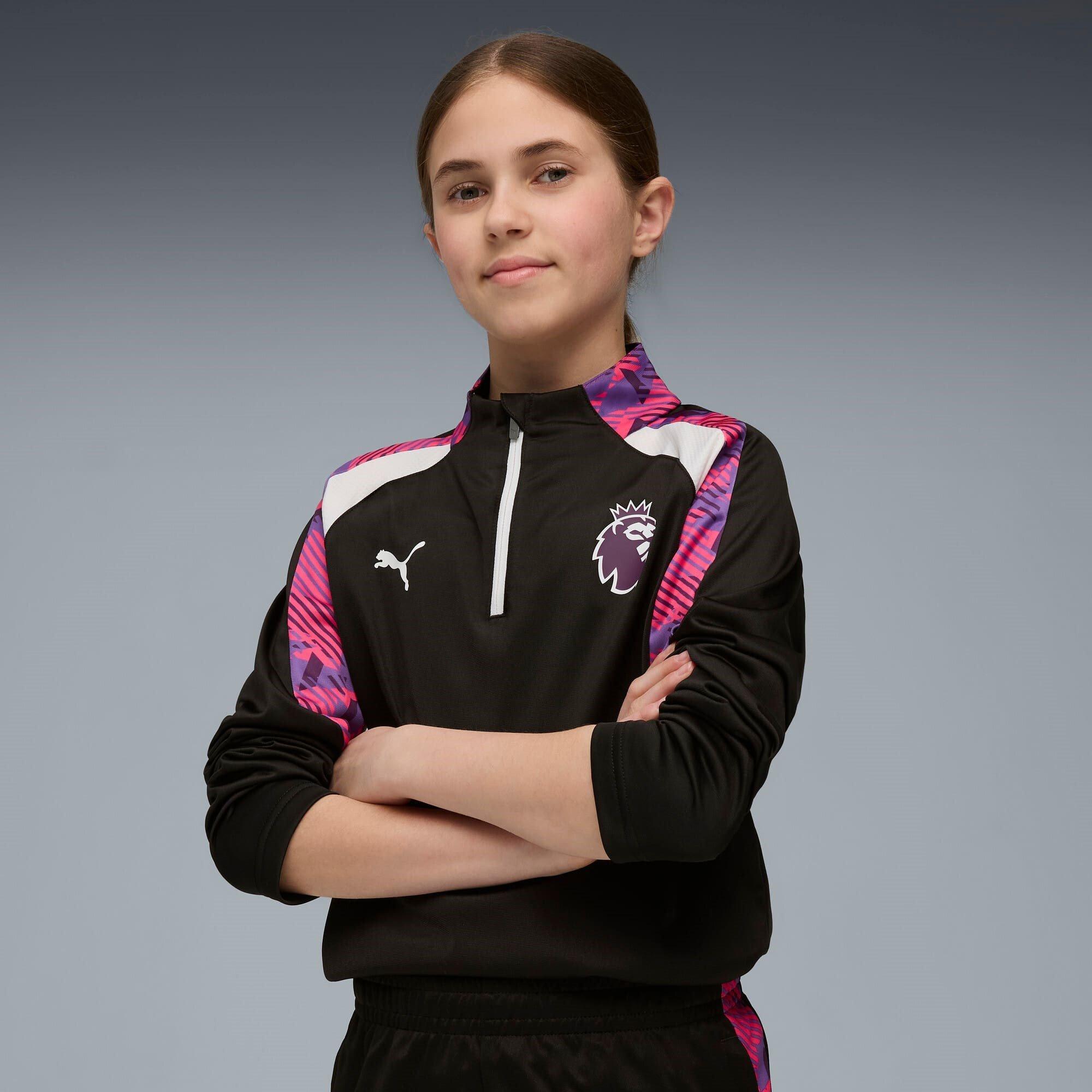Black/Purple - Puma - Premier League Drill Top Juniors - 3