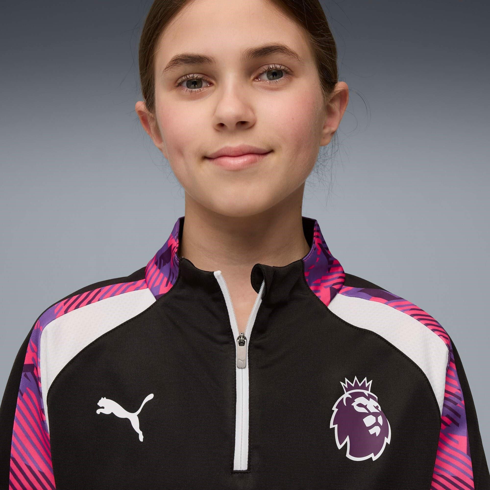 Black/Purple - Puma - Premier League Drill Top Juniors - 5