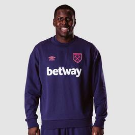 Umbro West Ham Fleece Sweater 2023 2024 Adults