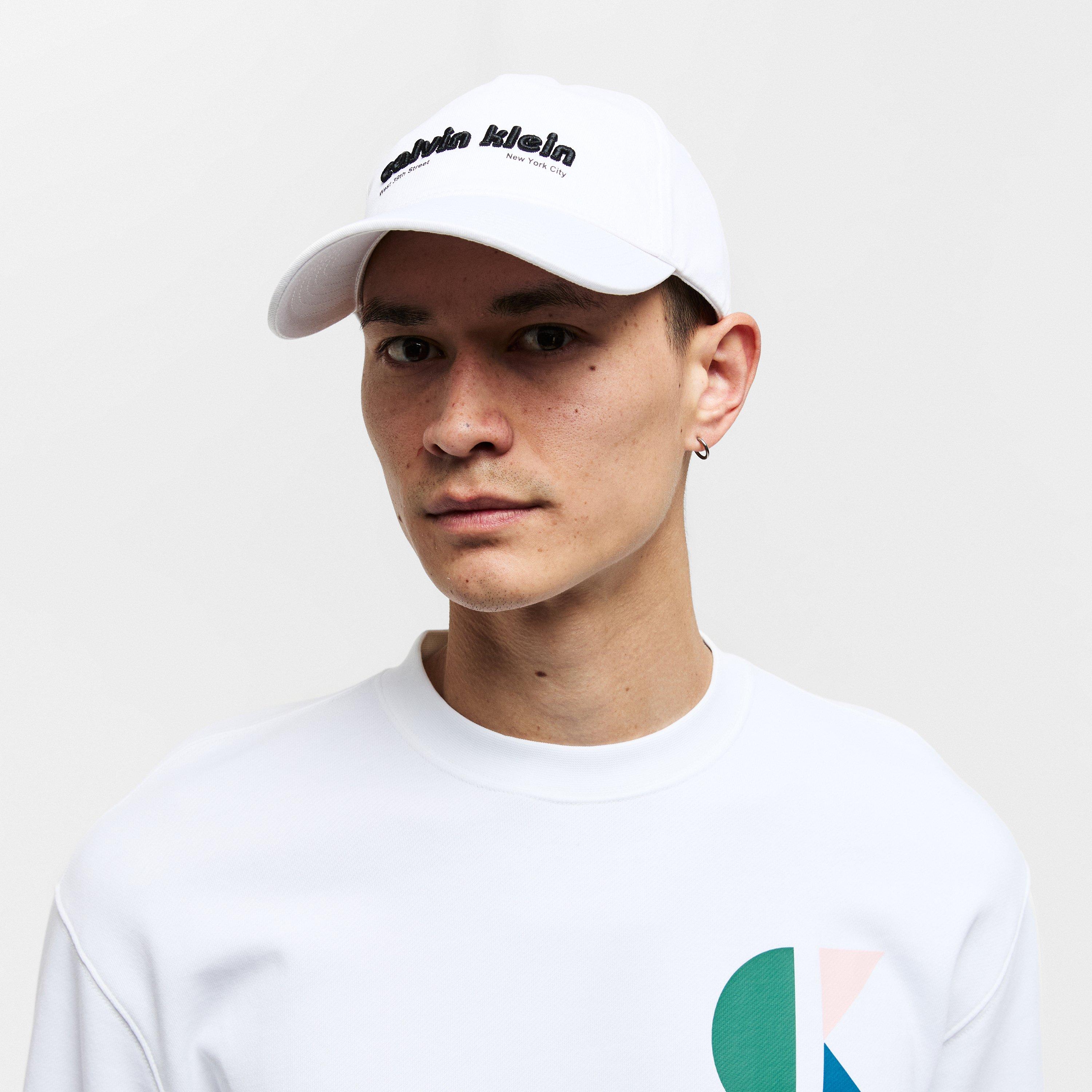 Brilliant White - Calvin Klein Jeans - Bauhaus Logo Baseball Cap - 3