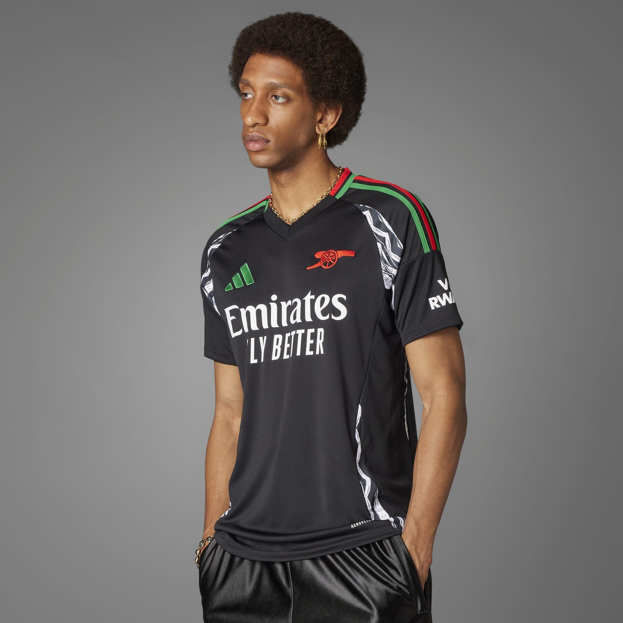 Black - adidas - adidas Arsenal Away Shirt 25/26 Adults - 8