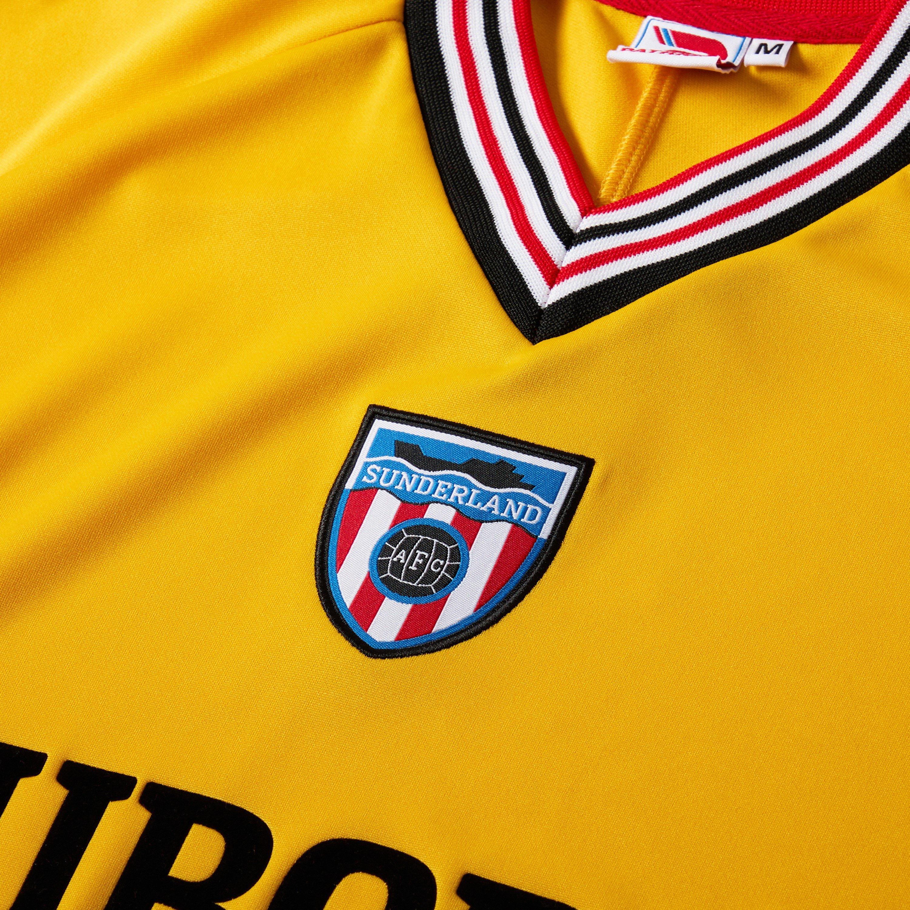Yellow - Patrick - Mens Sunderland AFC 1986 Away Licensed Retro Football Shirts - 3