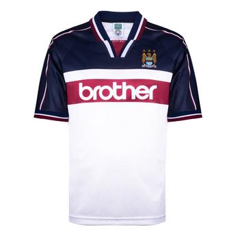 Score Draw ScoreDraw Manchester City Away Retro Shirt 1997/1998 Mens