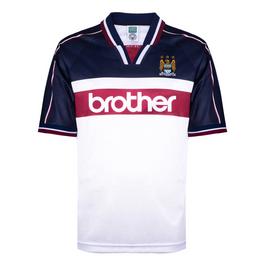 Score Draw ScoreDraw Manchester City Away Retro Shirt 1997/1998 Mens