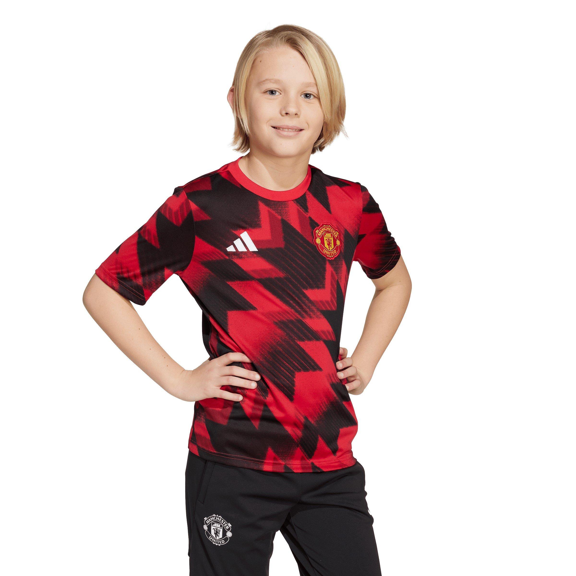 Red - adidas - Manchester United Pre Match Shirt 2025 2026 Juniors - 3