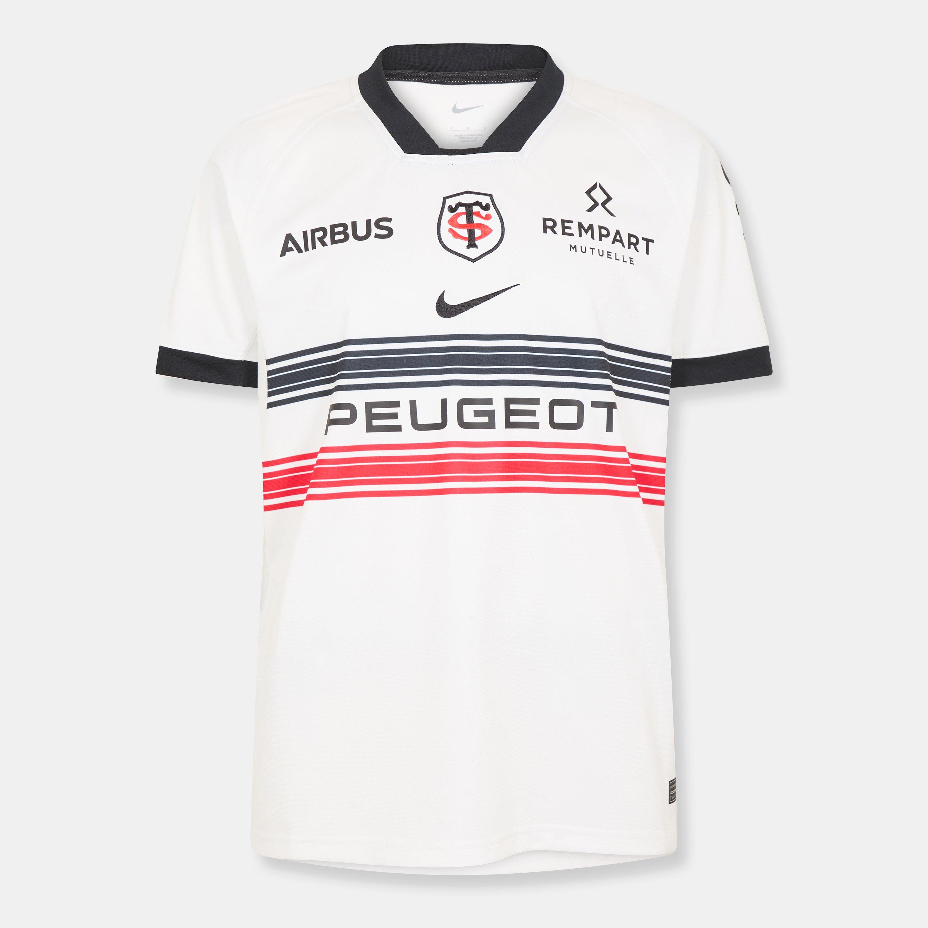 Nike Men's Stade Toulousain Away Shirt 25/26 - Wht/Blk/Uni Red - L