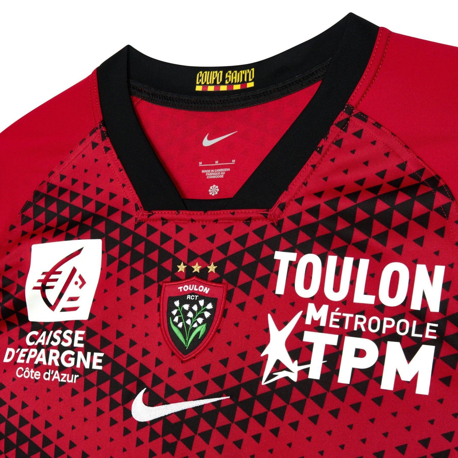 Jednobojno crveno/crno/bijelo - Nike - RC Toulon Home Stadium Shirt 2025 2026 Mens - 4