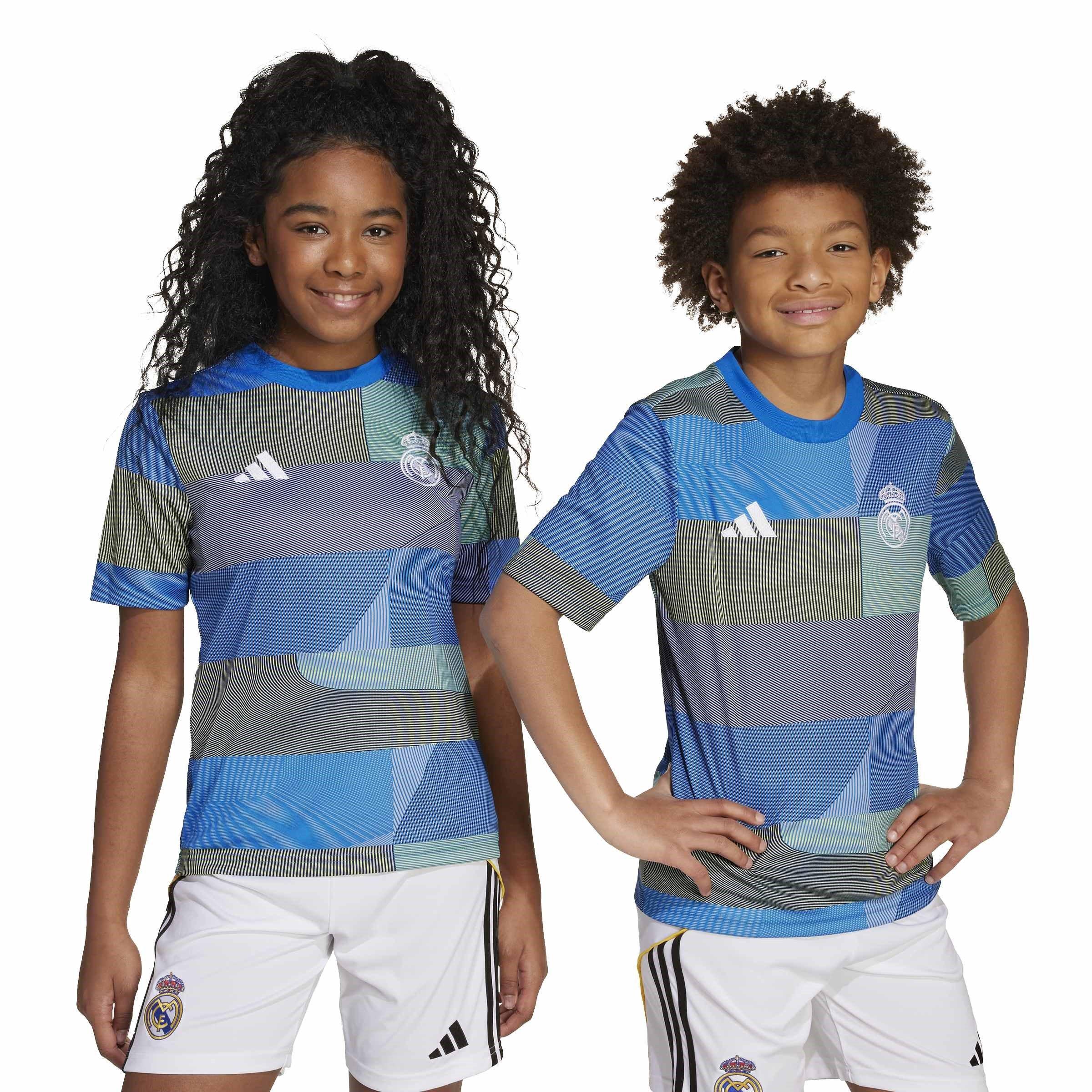 Blau - adidas - Real Madrid Pre Match Shirt 2025 2026 Juniors - 3
