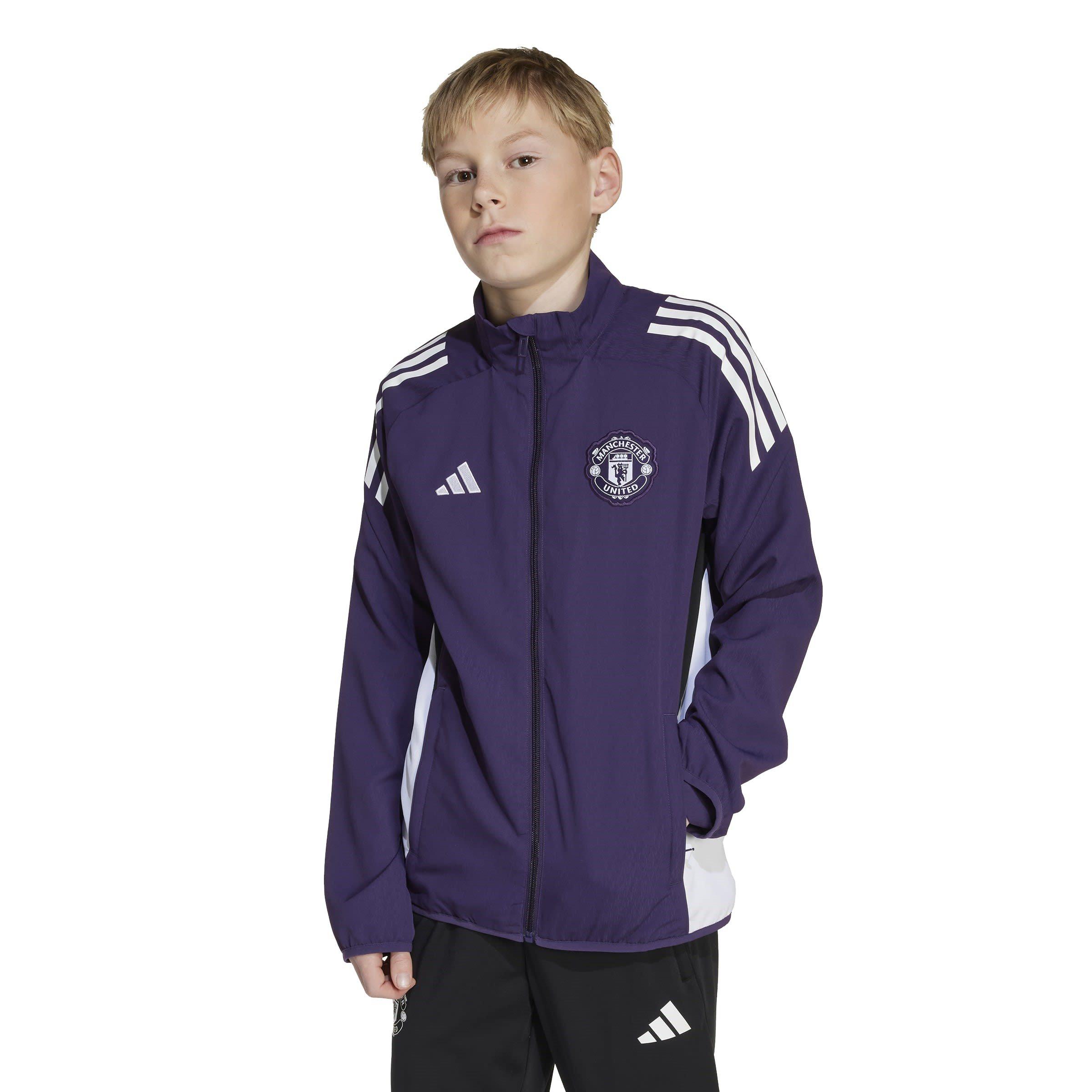 Rot - adidas - Manchester United Pre Match Jacket 2025 2026 Juniors - 4