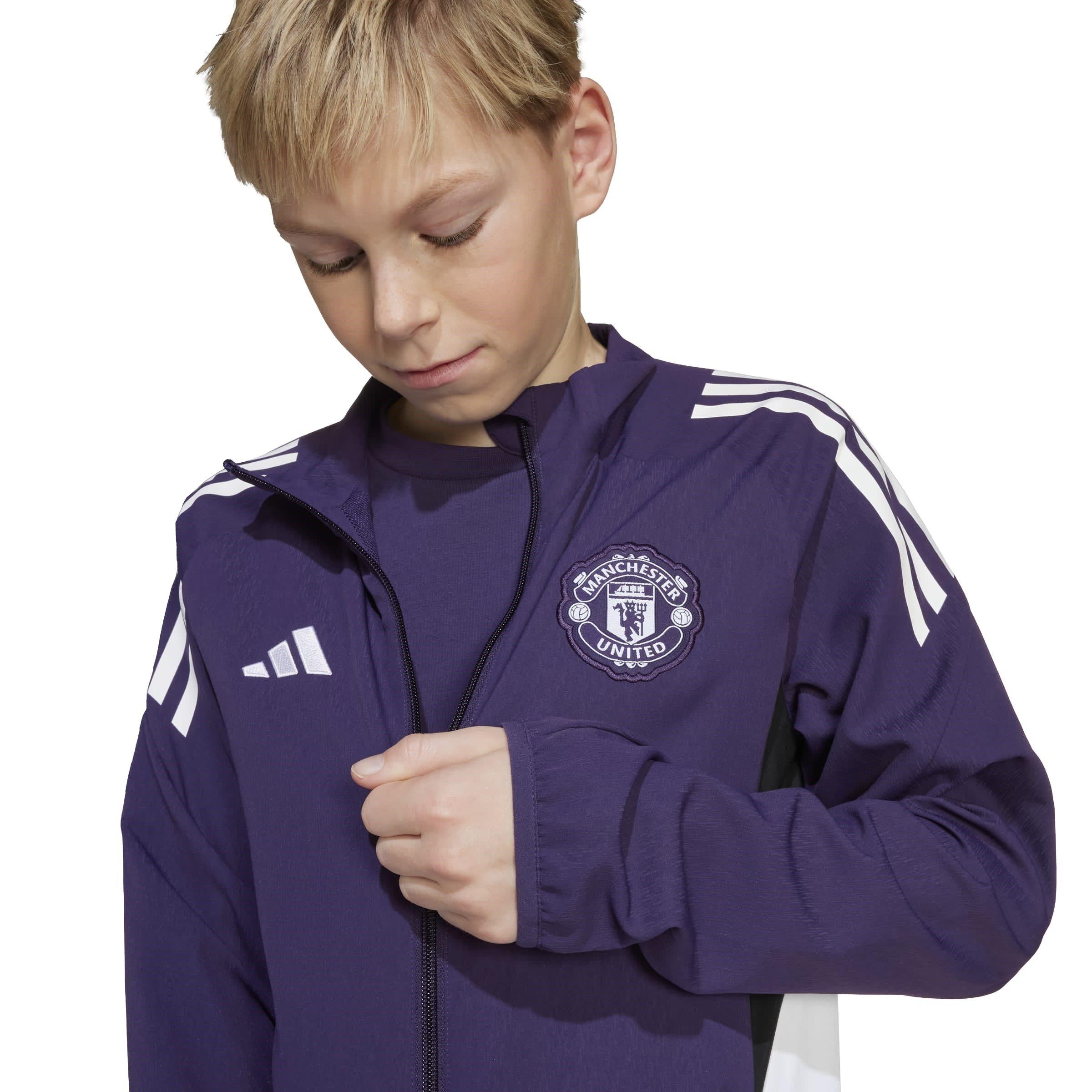 Rot - adidas - Manchester United Pre Match Jacket 2025 2026 Juniors - 8