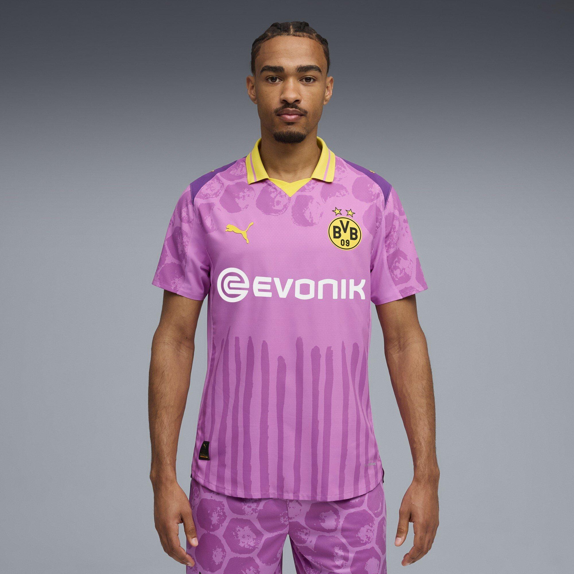 Mauve/Yellow - Puma - x KidsSuper Borussia Dortmund Authentic Goalkeeper Shirt 2025 2026 Adults - 3