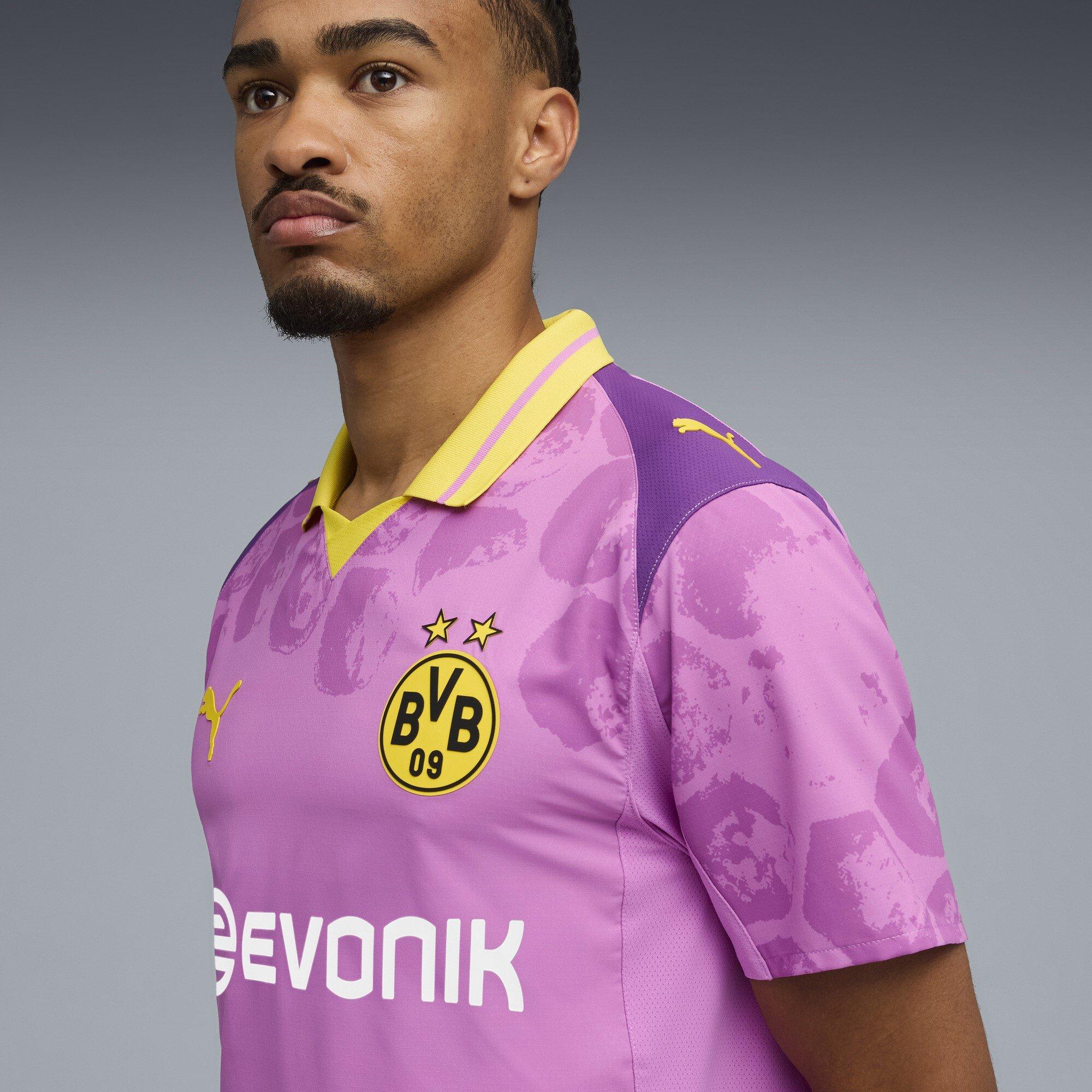 Mauve/Yellow - Puma - x KidsSuper Borussia Dortmund Authentic Goalkeeper Shirt 2025 2026 Adults - 5