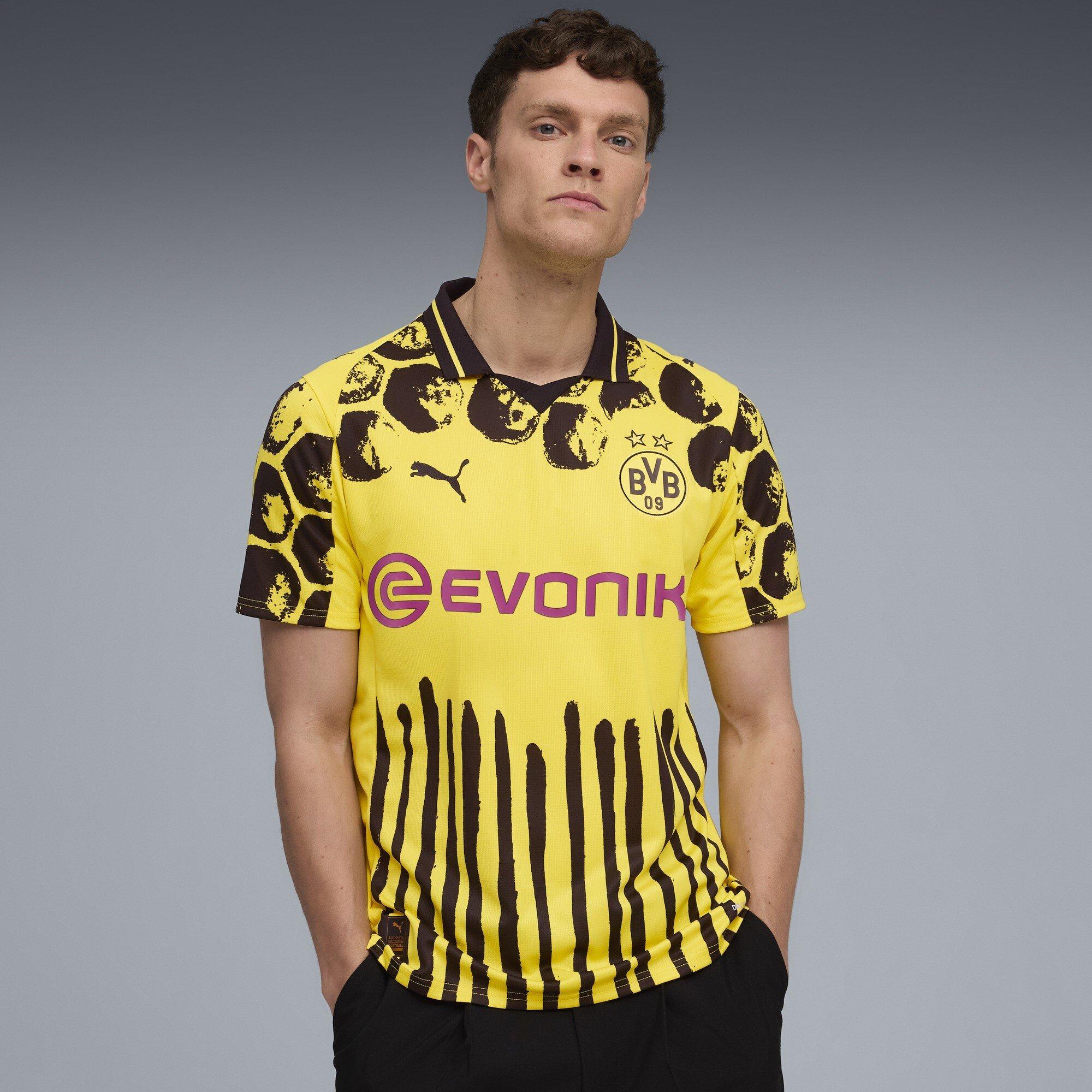 Yellow/Black - Puma - x KidsSuper Borussia Dortmund Home Shirt 2025 2026 Adults - 3