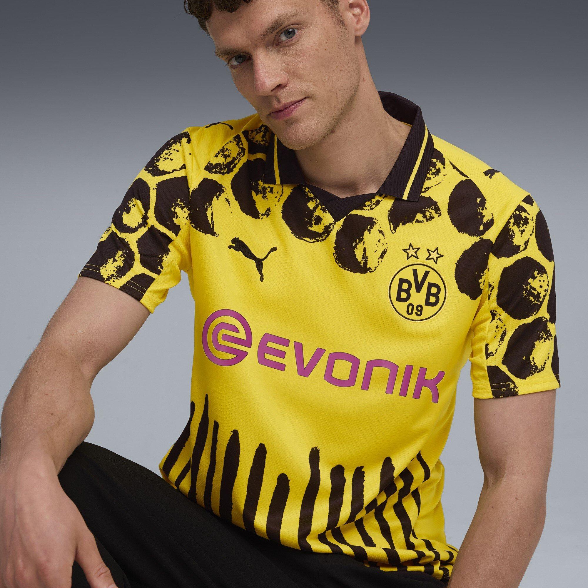 Yellow/Black - Puma - x KidsSuper Borussia Dortmund Home Shirt 2025 2026 Adults - 5