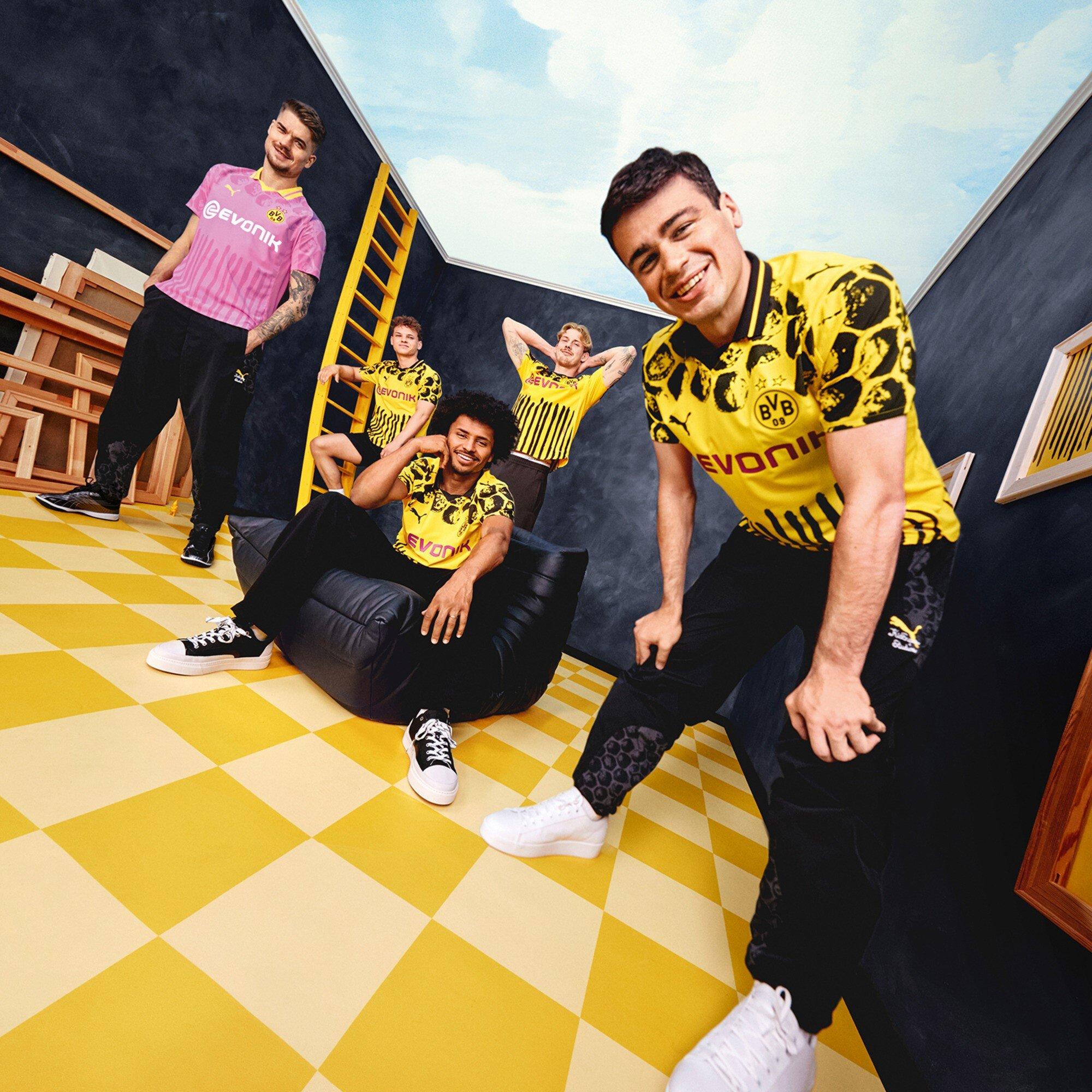 Yellow/Black - Puma - x KidsSuper Borussia Dortmund Home Shirt 2025 2026 Adults - 8