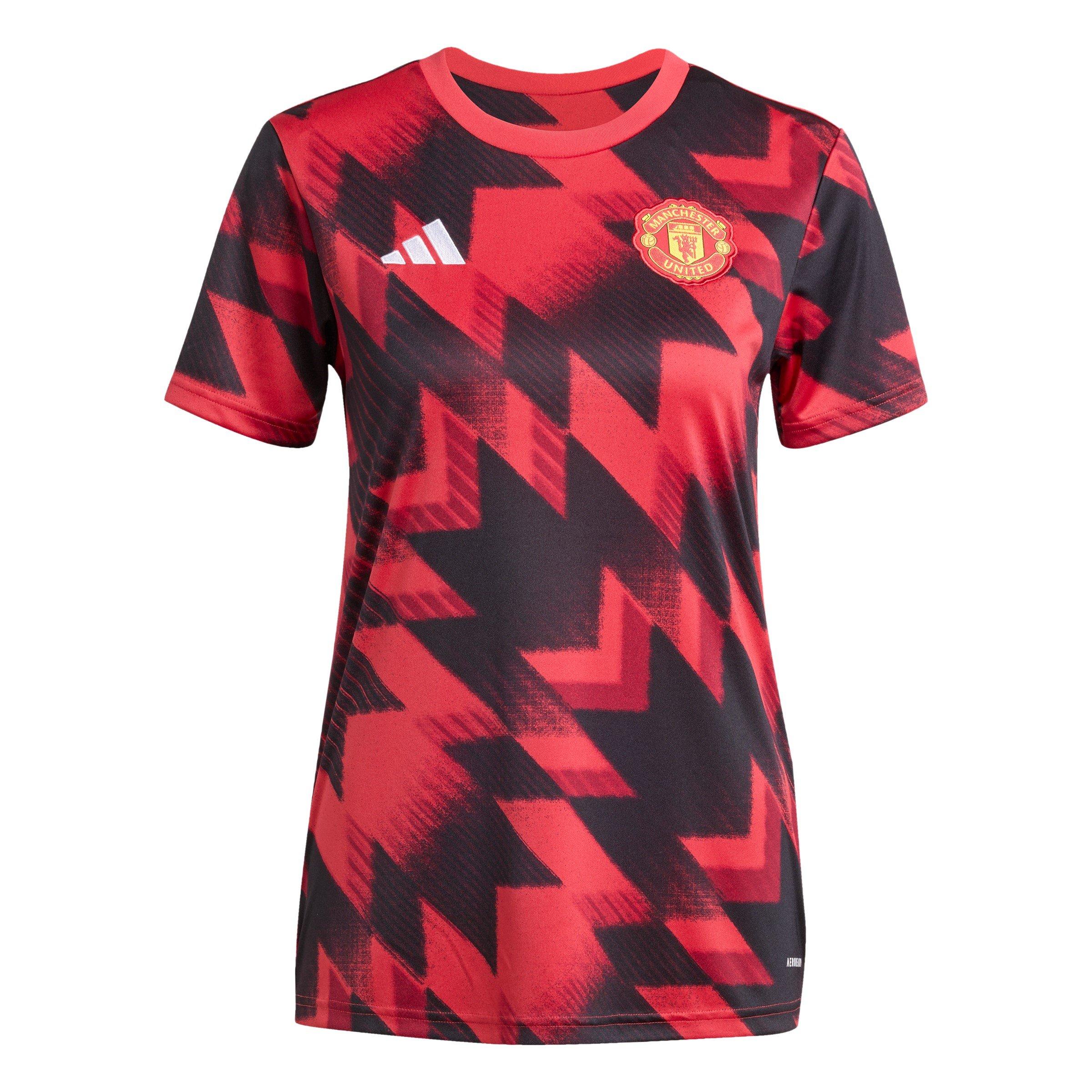 Red - adidas - Manchester United Pre-Match Shirt 2025 2026 Womens - 1