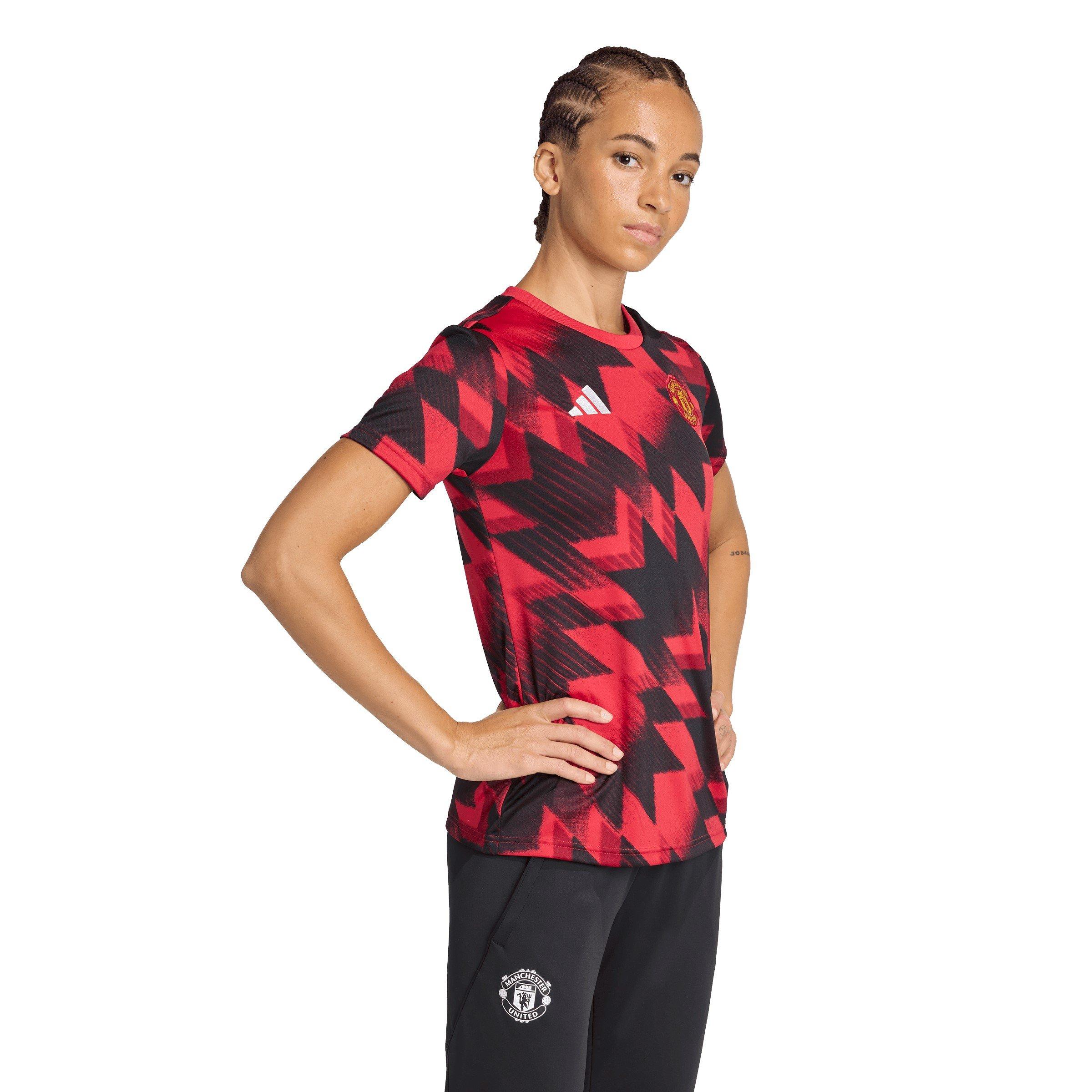 Red - adidas - Manchester United Pre-Match Shirt 2025 2026 Womens - 5