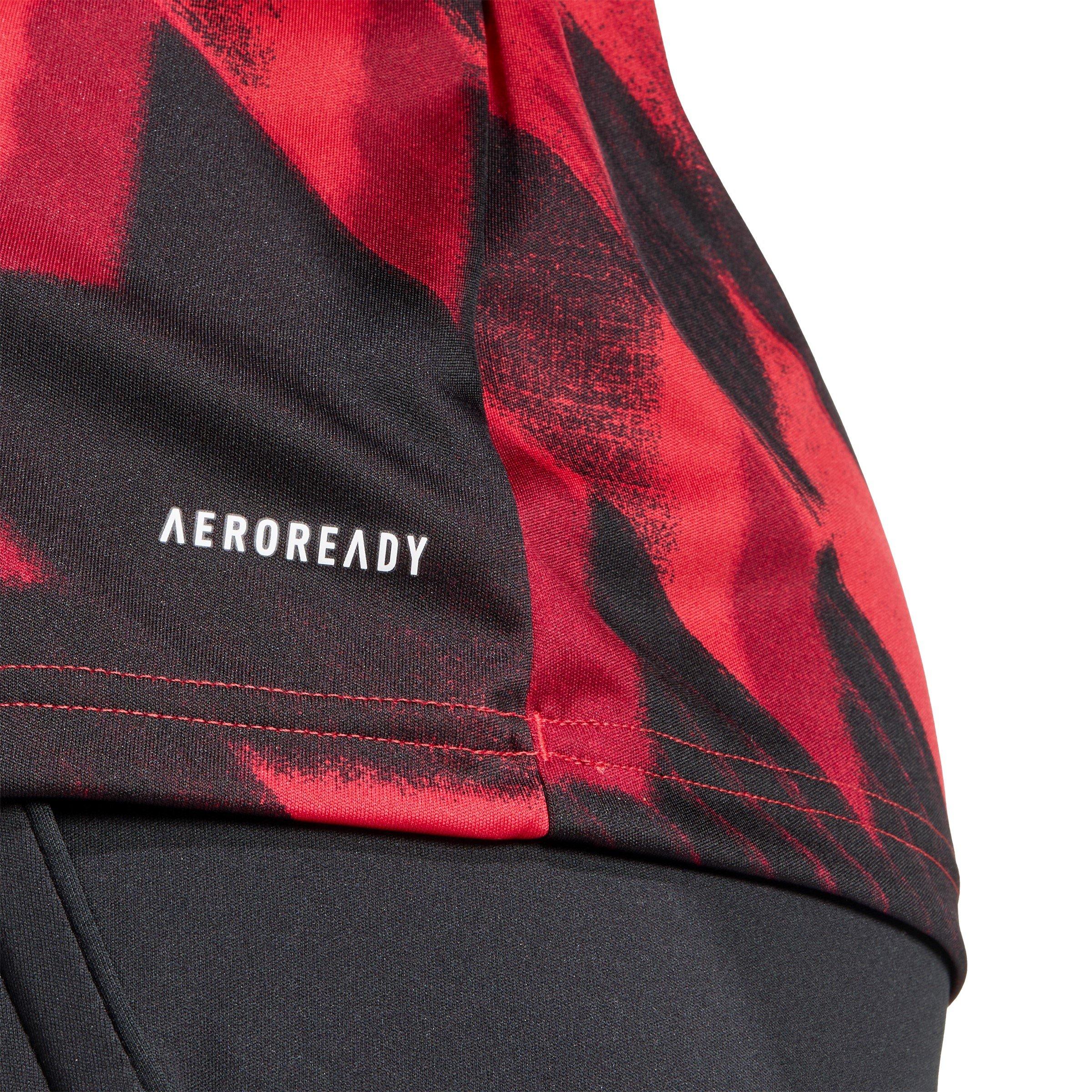 Red - adidas - Manchester United Pre-Match Shirt 2025 2026 Womens - 6