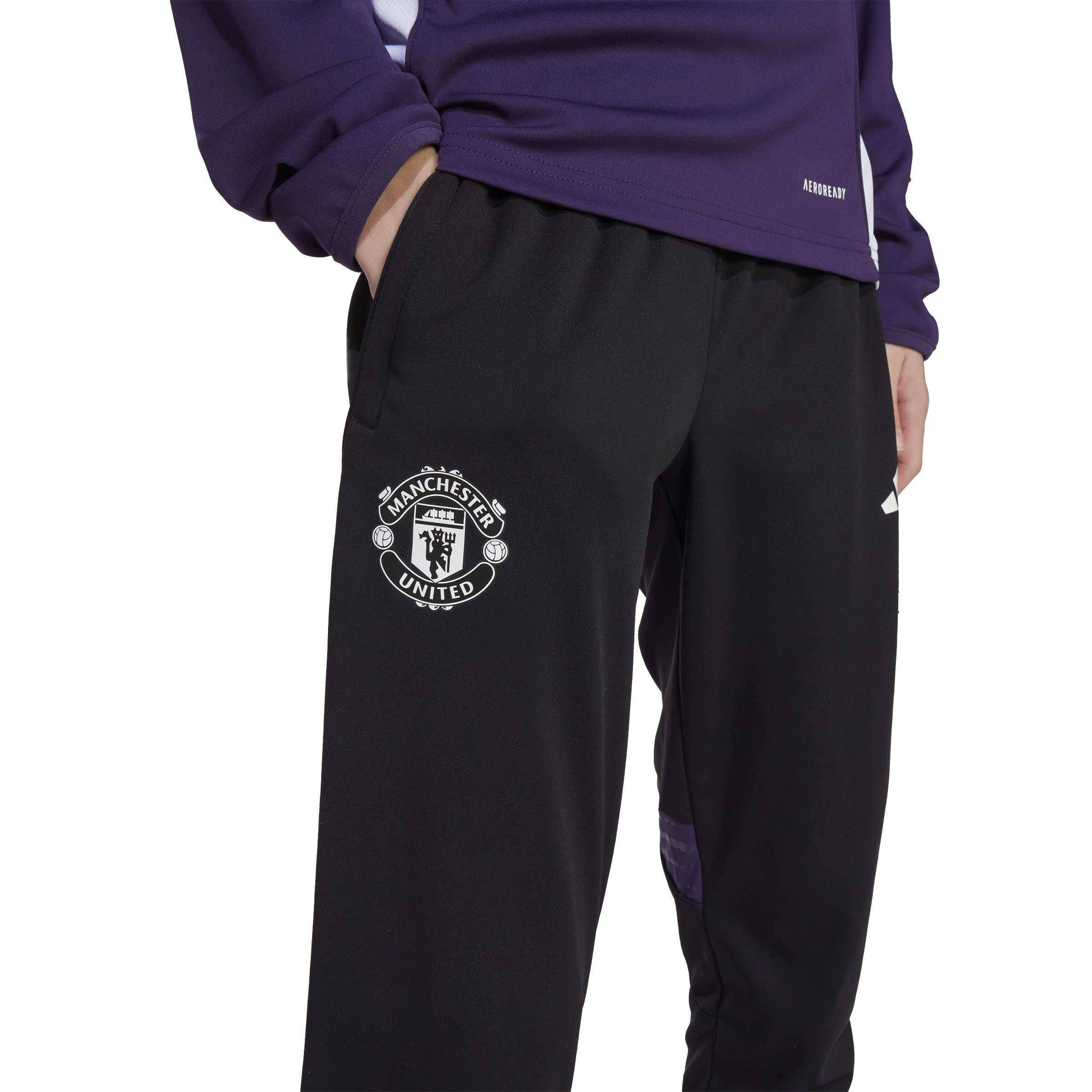 Zwart - adidas - Manchester United Training Tracksuit Bottoms 2025 2026 Juniors - 7
