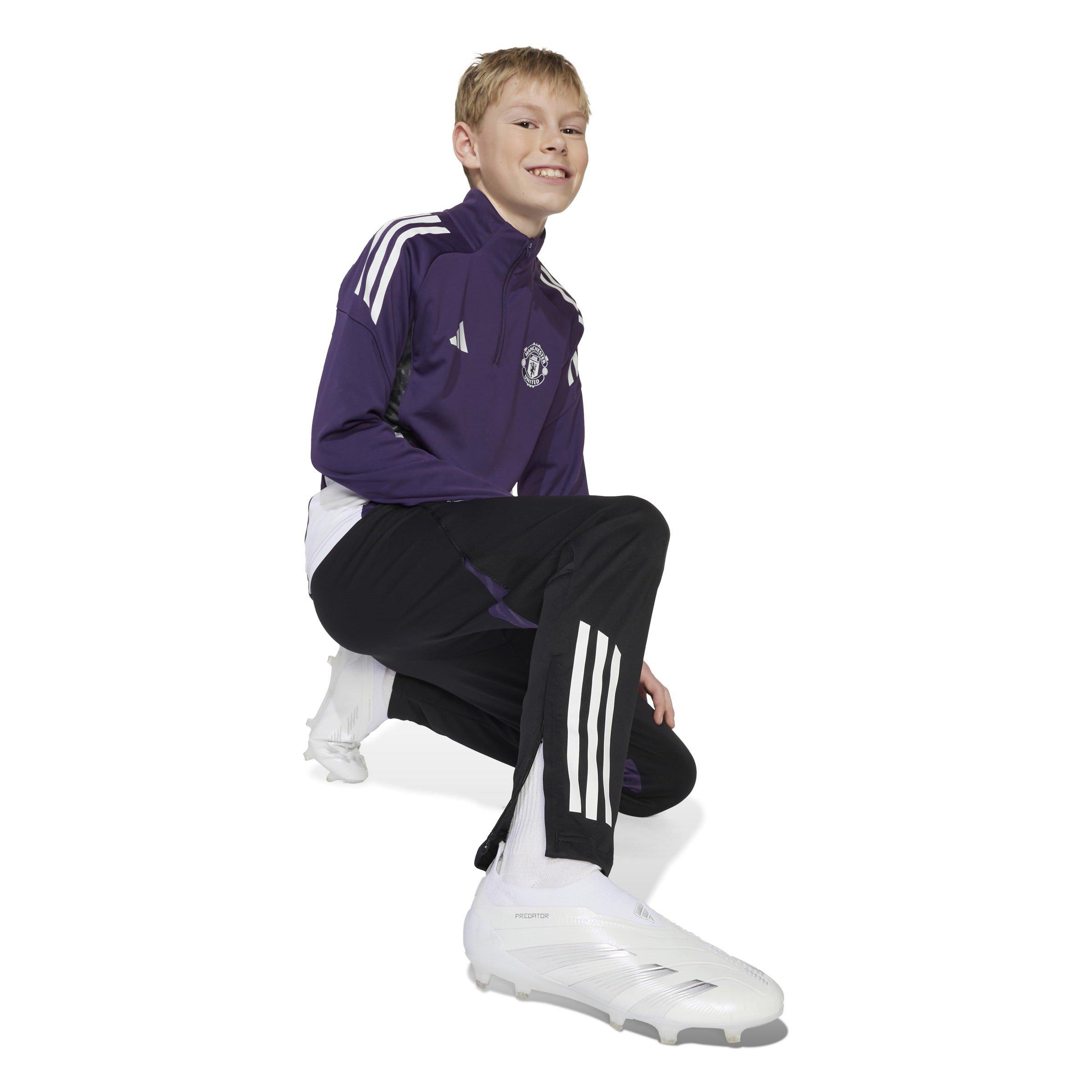 Zwart - adidas - Manchester United Training Tracksuit Bottoms 2025 2026 Juniors - 8