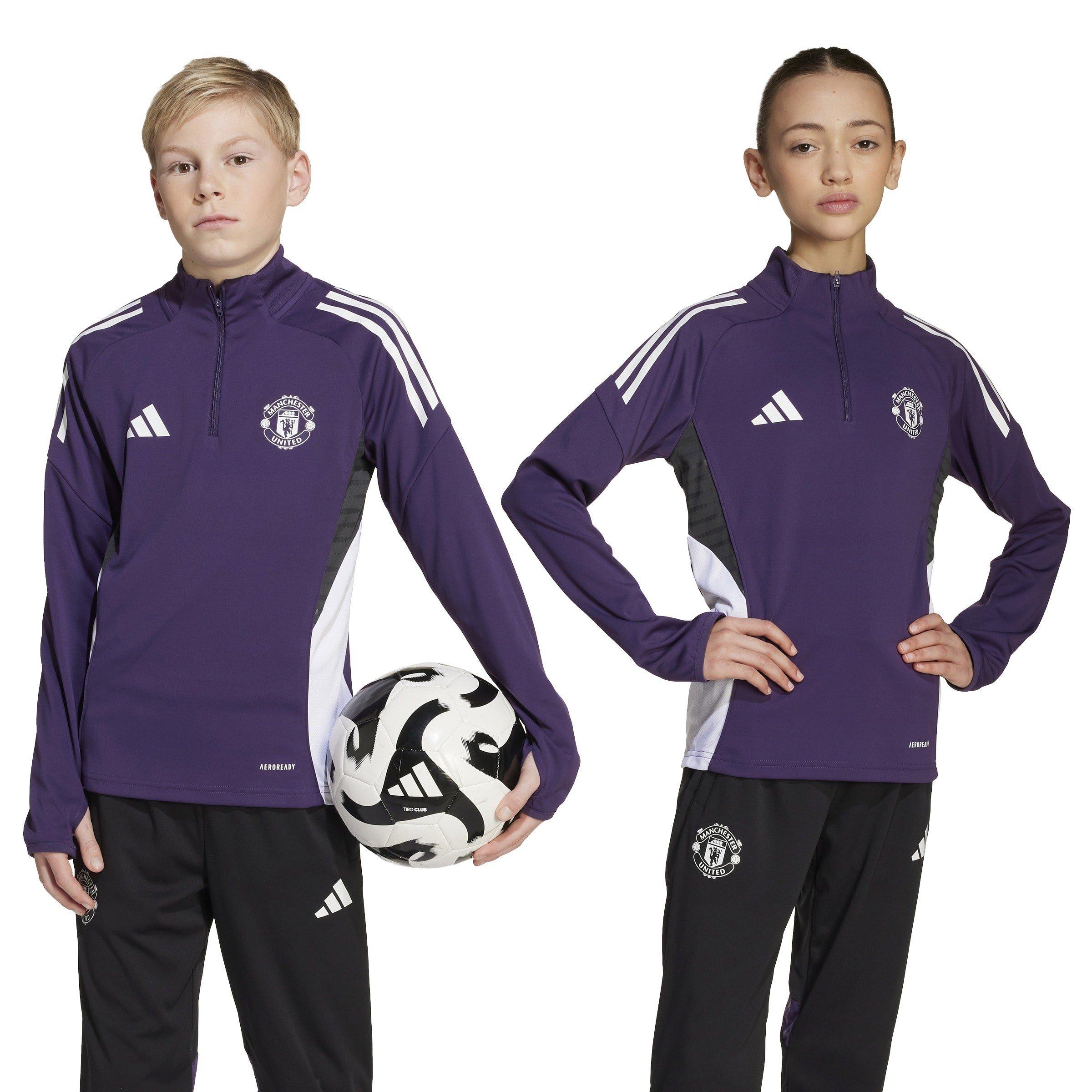 Purple/White - adidas - Manchester United Training Top 2025 2026 Juniors - 2