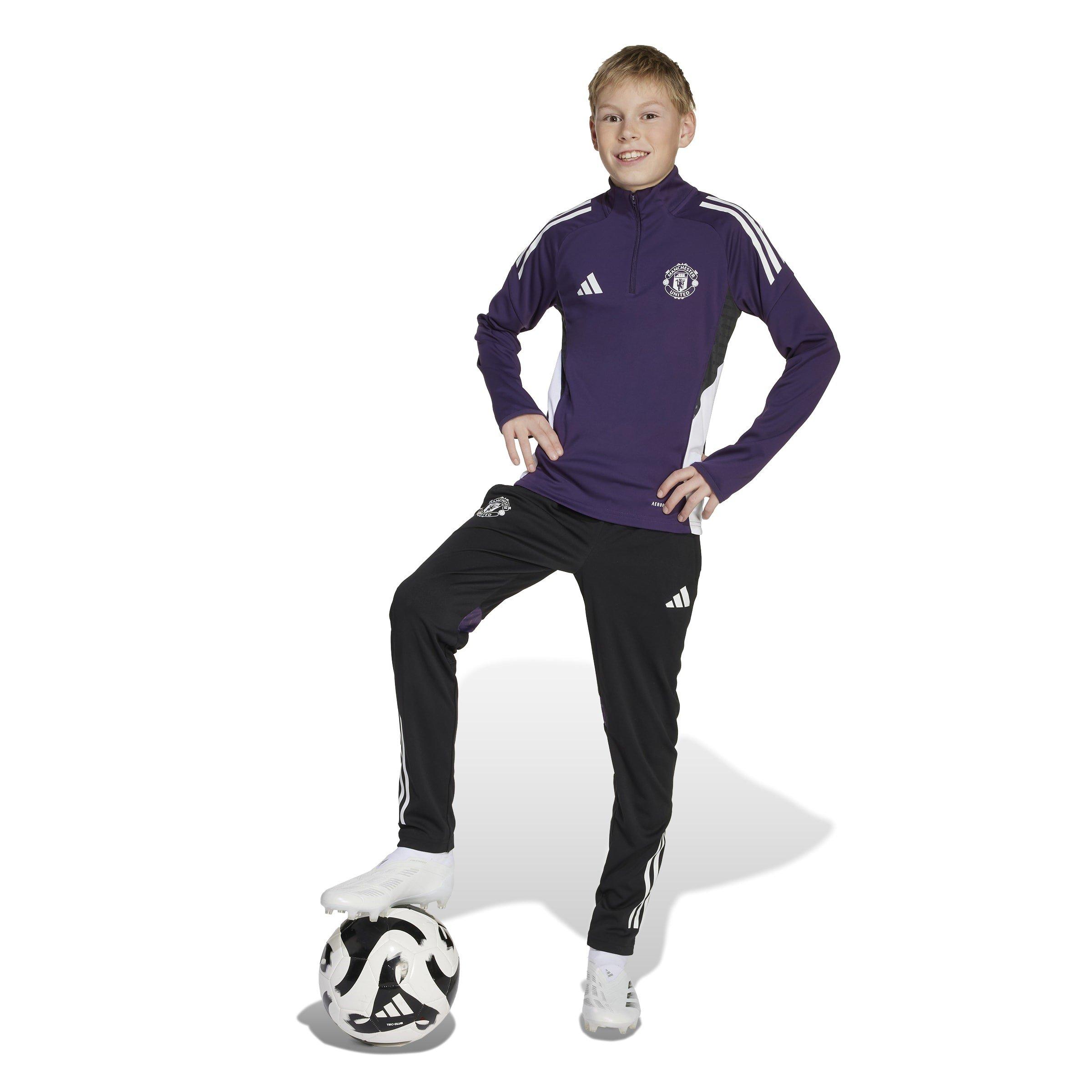 Purple/White - adidas - Manchester United Training Top 2025 2026 Juniors - 6